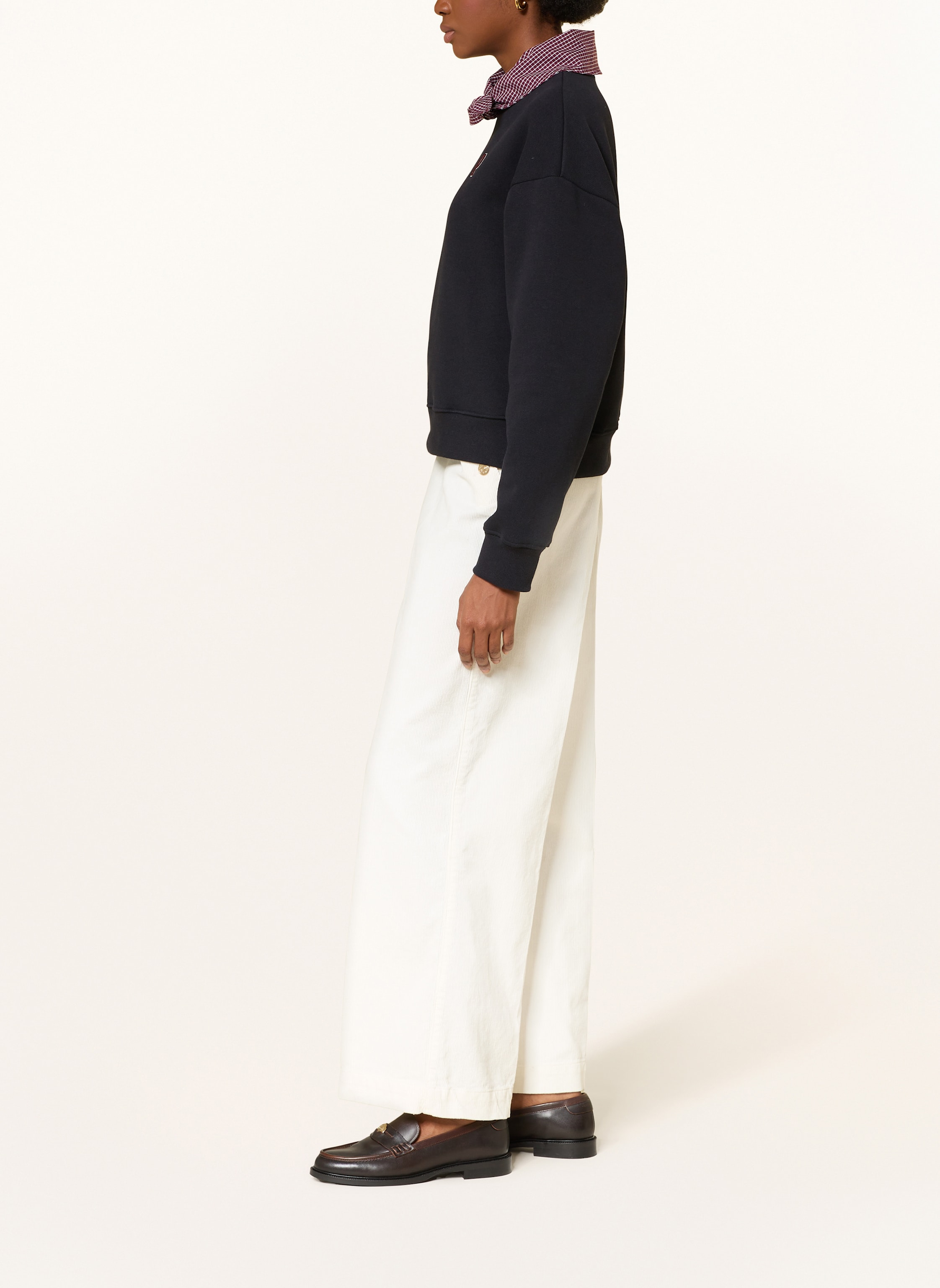 Thumbnail - Claudie Pierlot Marlenehose Aus Cord weiss