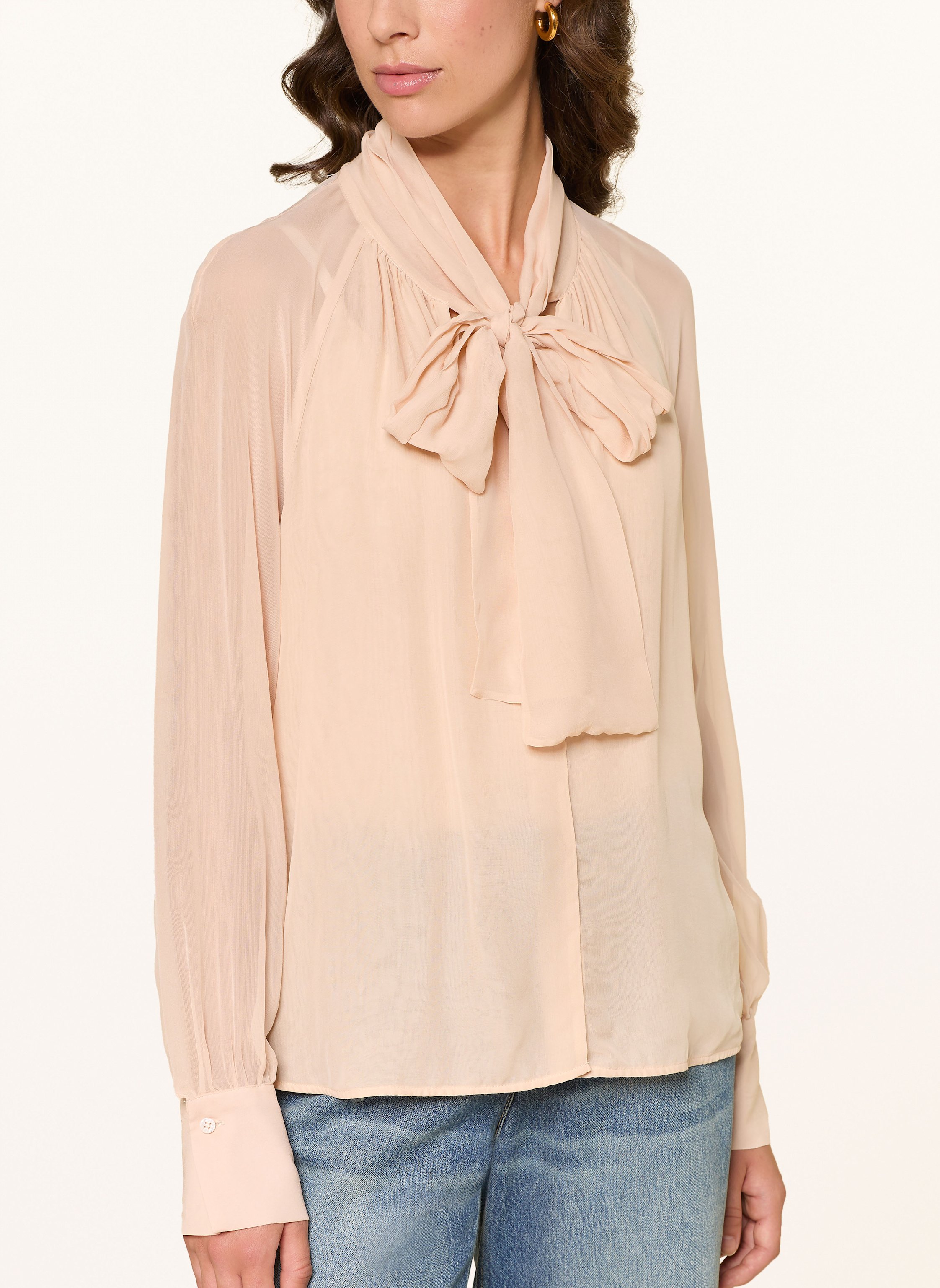 Thumbnail - Reiss Bluse Tina Mit Schluppe rosa