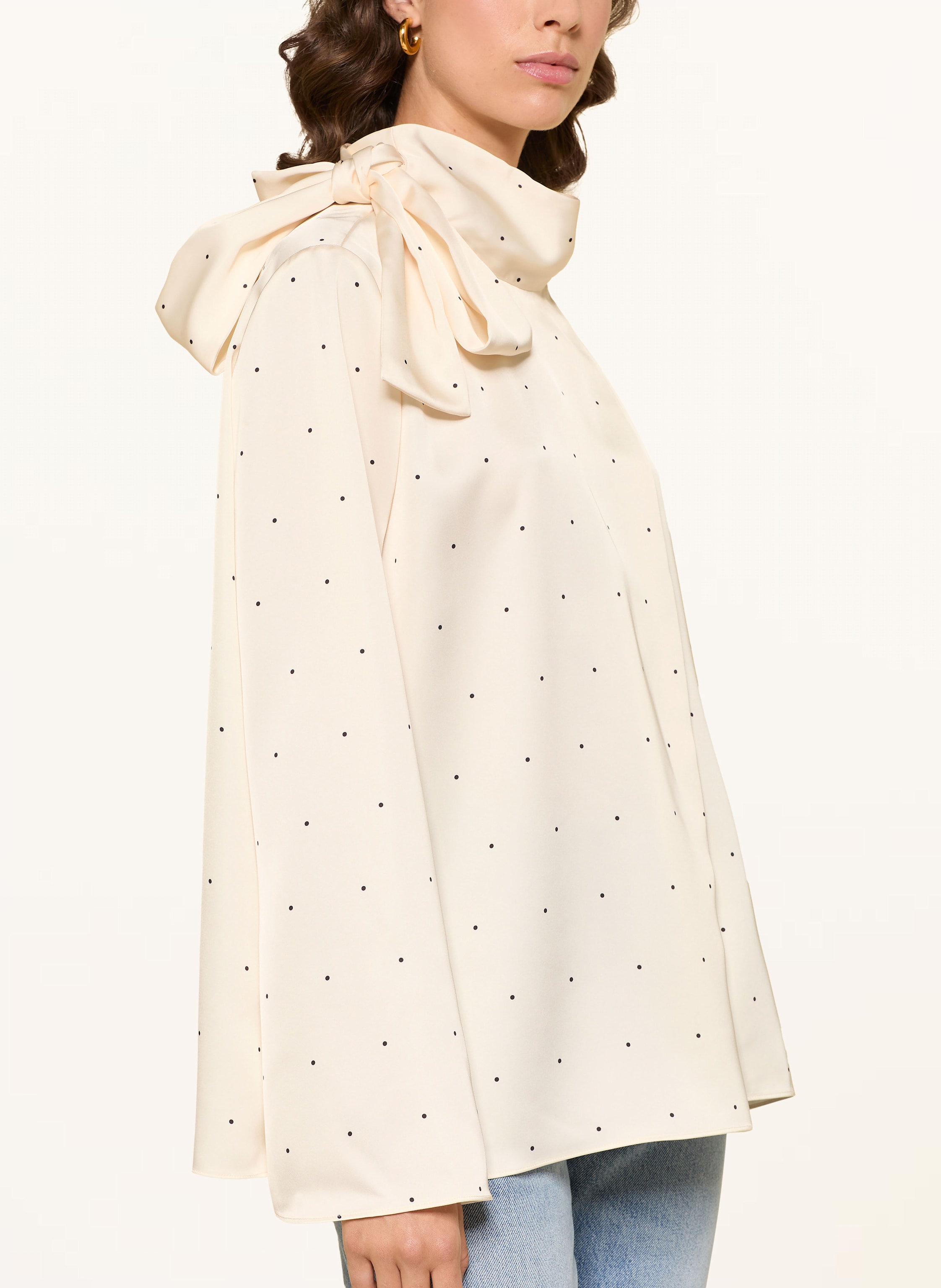 Thumbnail - Reiss Schluppenbluse Rina Aus Satin weiss