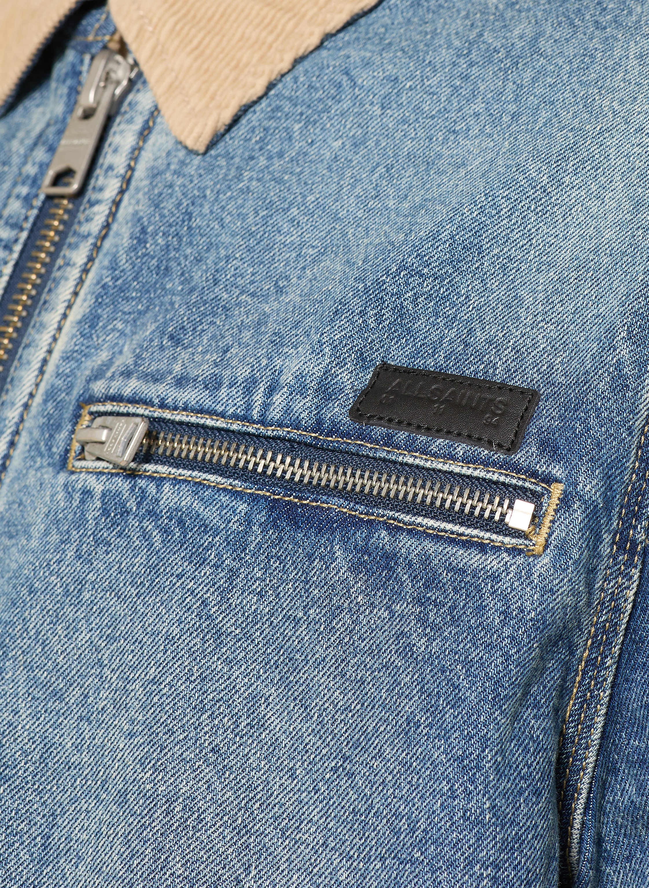 Thumbnail - Allsaints Jeansjacke Rothwell blau