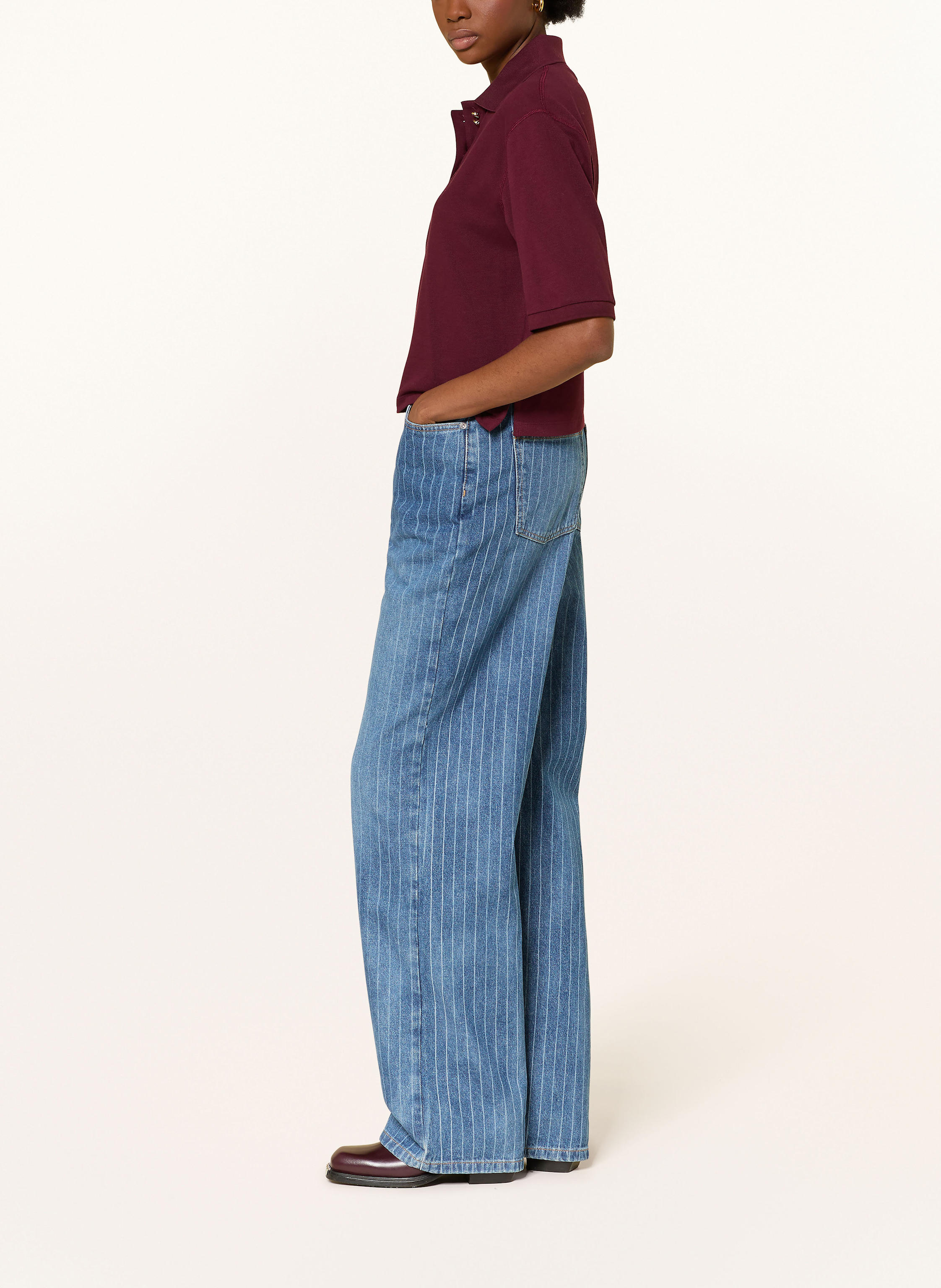 Thumbnail - Sandro Wide Leg Jeans blau