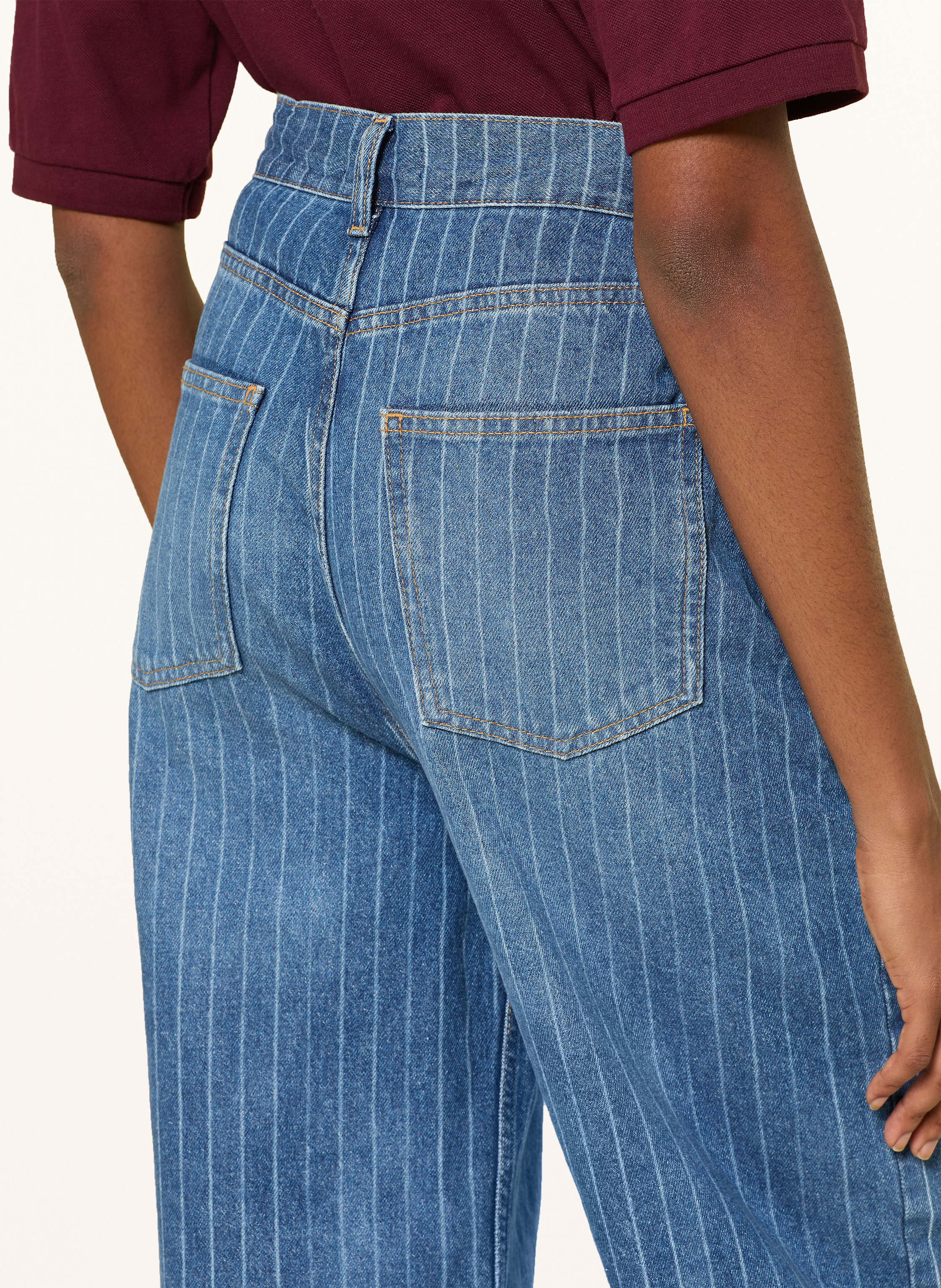 Thumbnail - Sandro Wide Leg Jeans blau