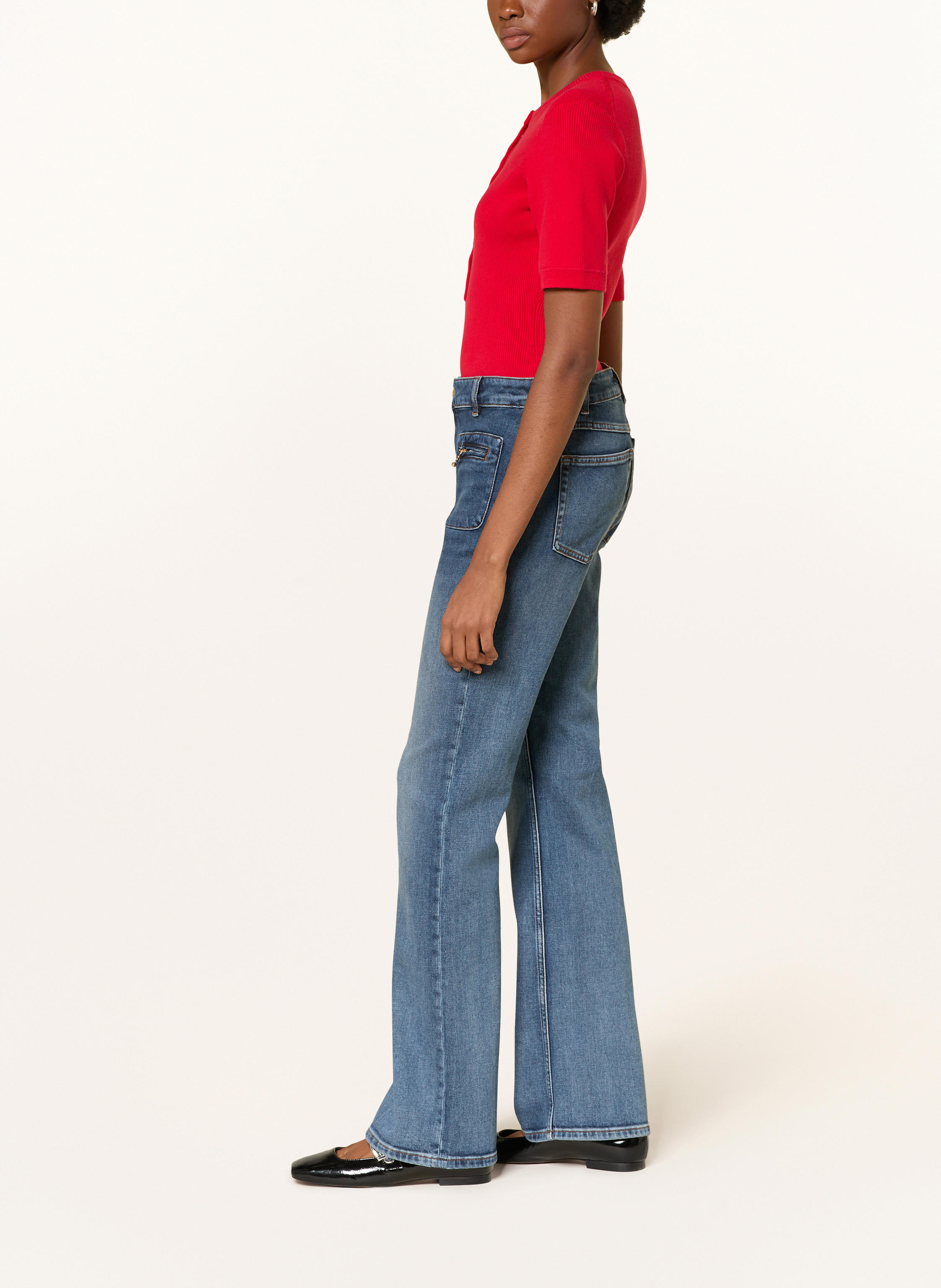 Thumbnail - Maje Bootcut Jeans blau