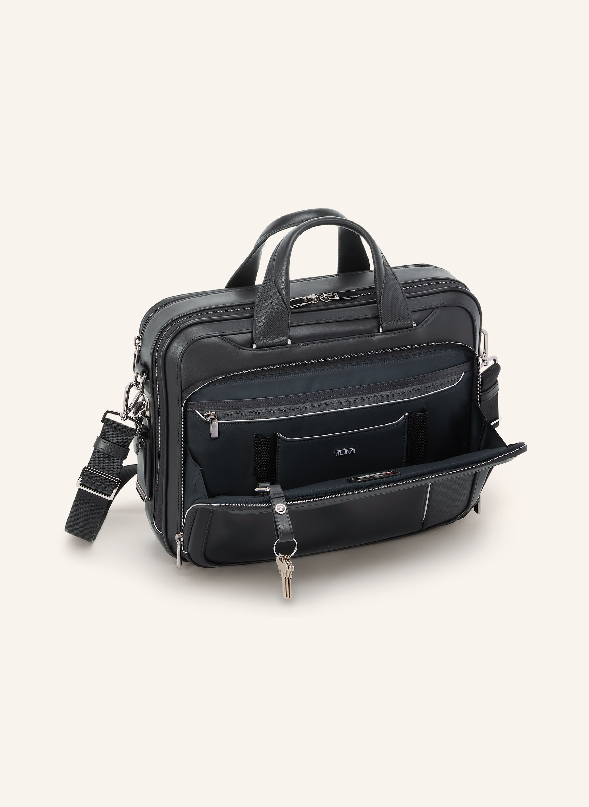 Thumbnail - Tumi Arrivé Laptop-Tasche Sadler schwarz