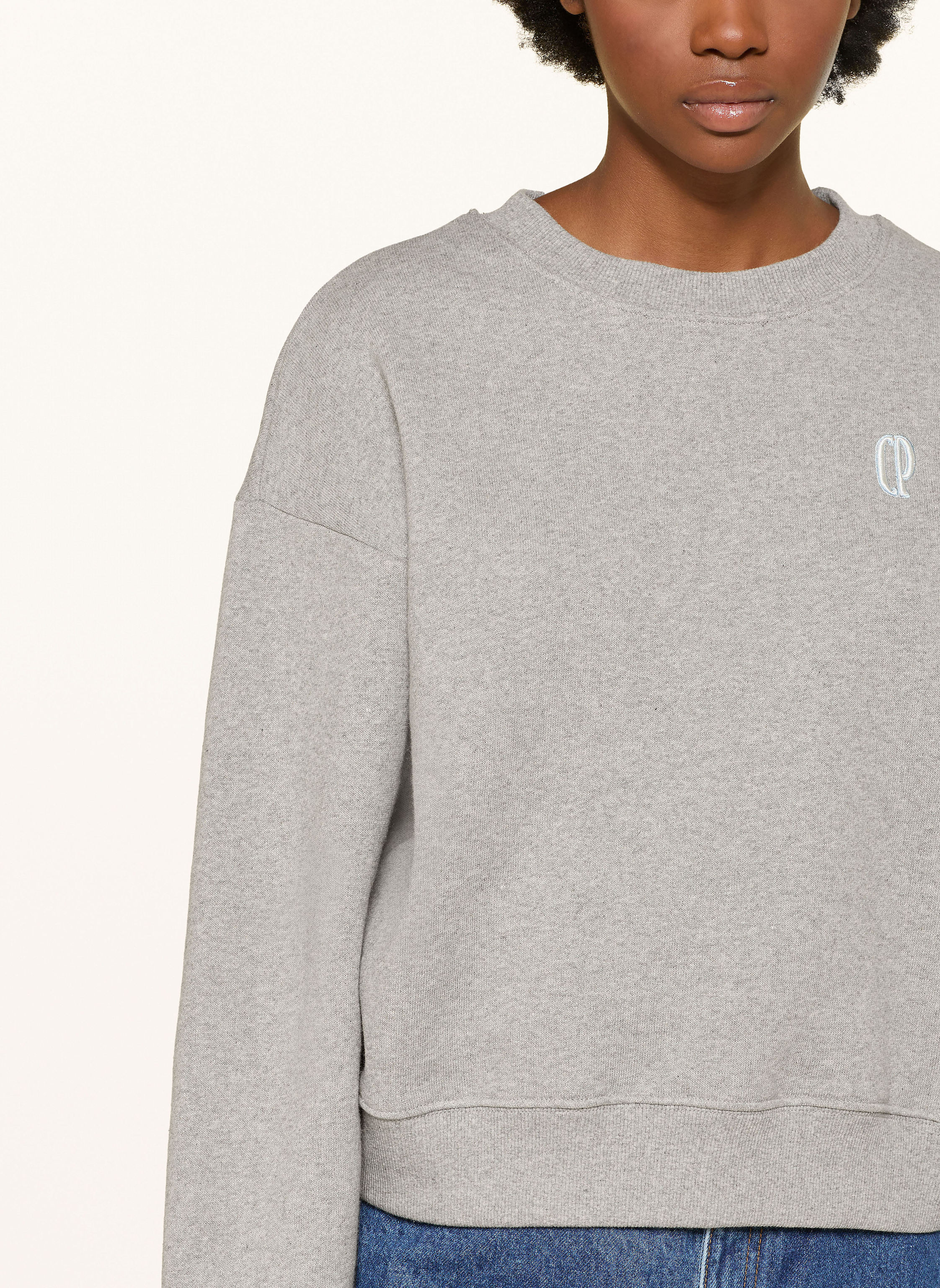 Thumbnail - Claudie Pierlot Sweatshirt Mit Abnehmbarem Kragen gruen