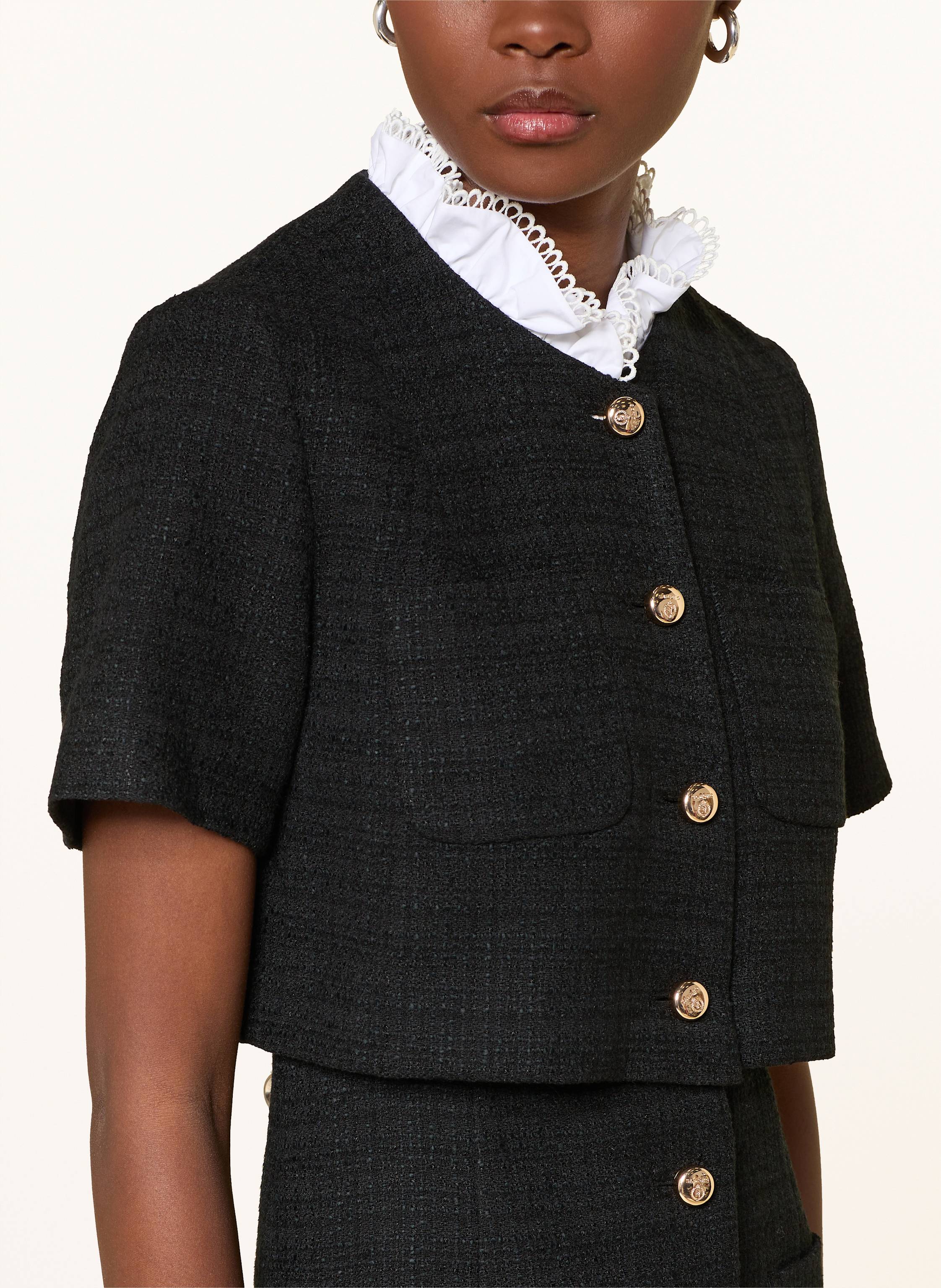 Thumbnail - Sandro Tweed-Kleid schwarz