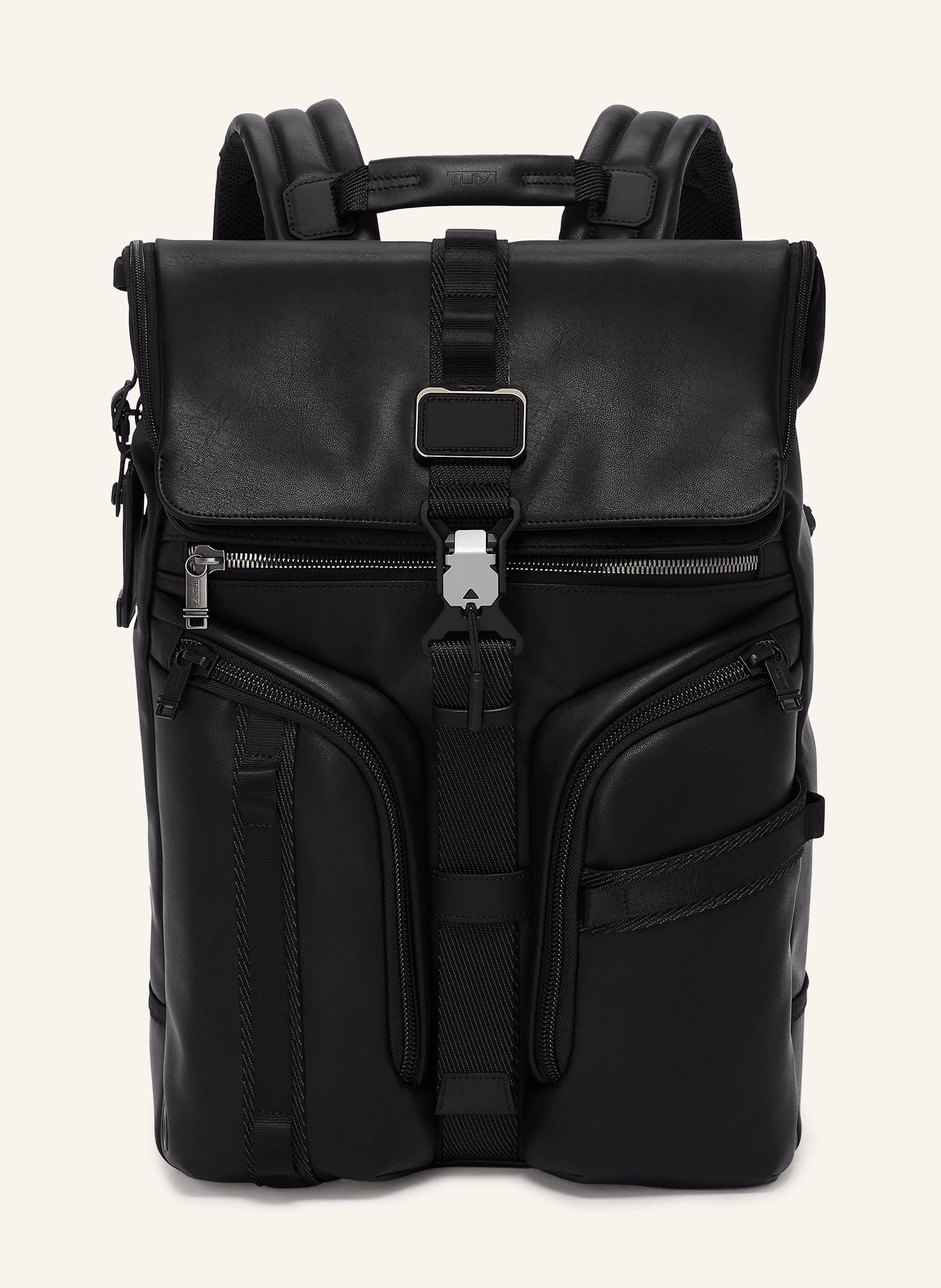 alpha bravo london roll top laptop backpack TUMI - Leather 2 card pockets. Roll Top Backpack Tumi Camo