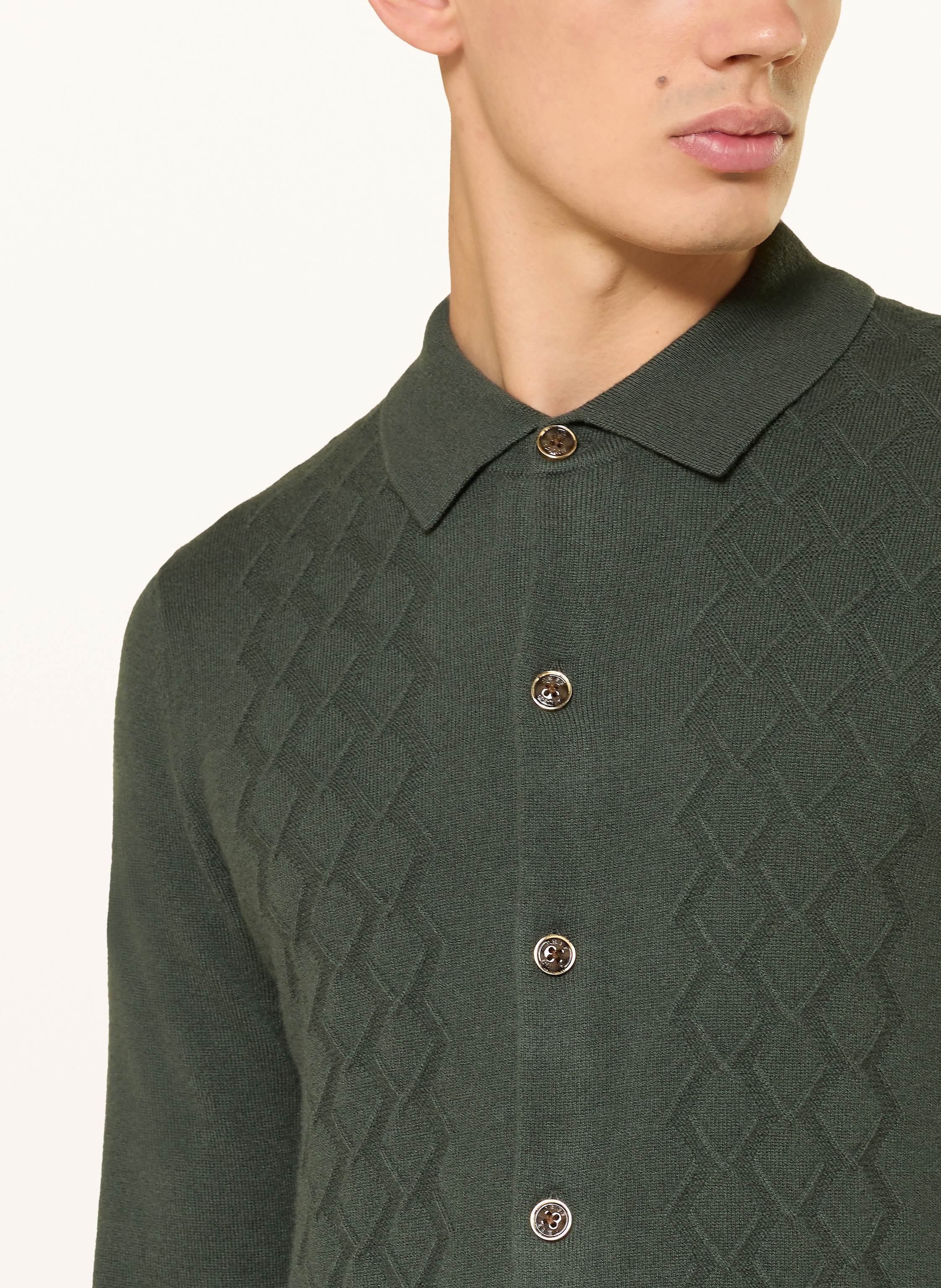 Thumbnail - Reiss Strickjacke Gideon gruen