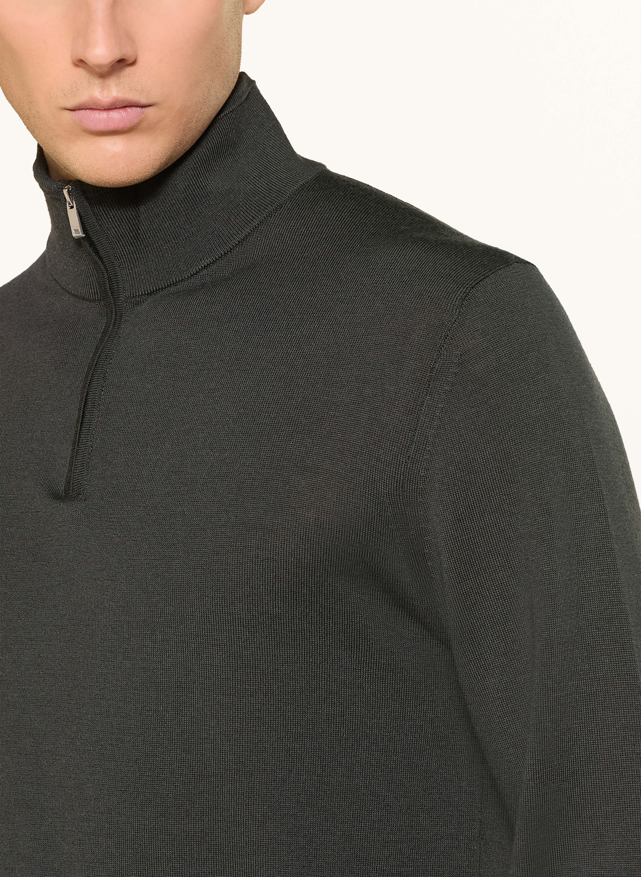 Thumbnail - Reiss Troyer Blackhall Aus Merinowolle gruen