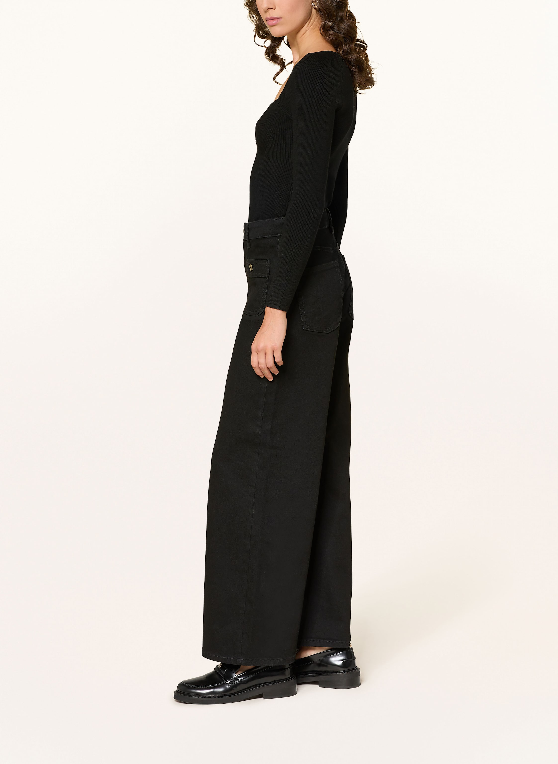 Thumbnail - Maje Straight Leg Jeans schwarz