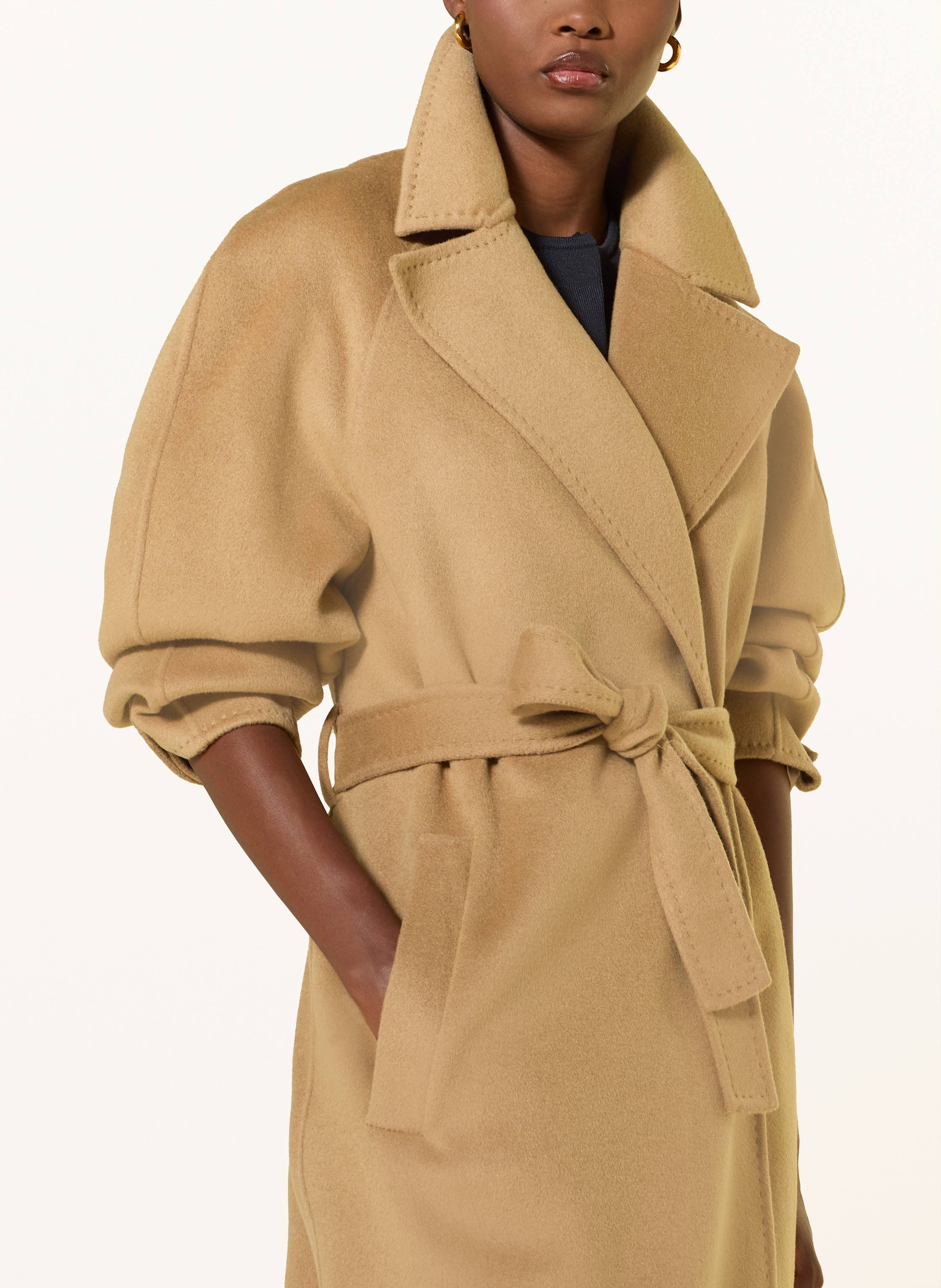 Thumbnail - Maje Wollmantel braun