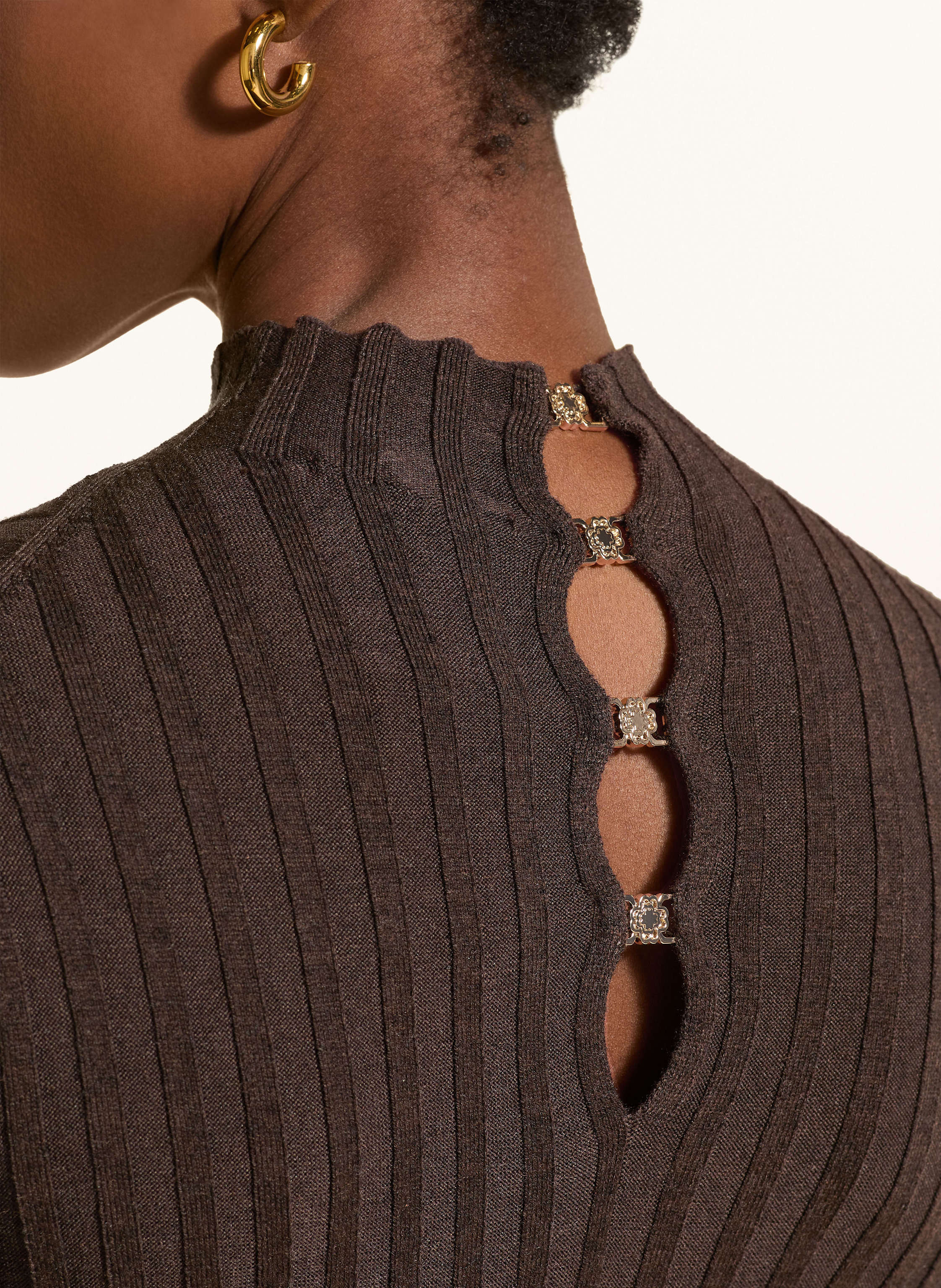 Maje Strickkleid braun – Bild 2