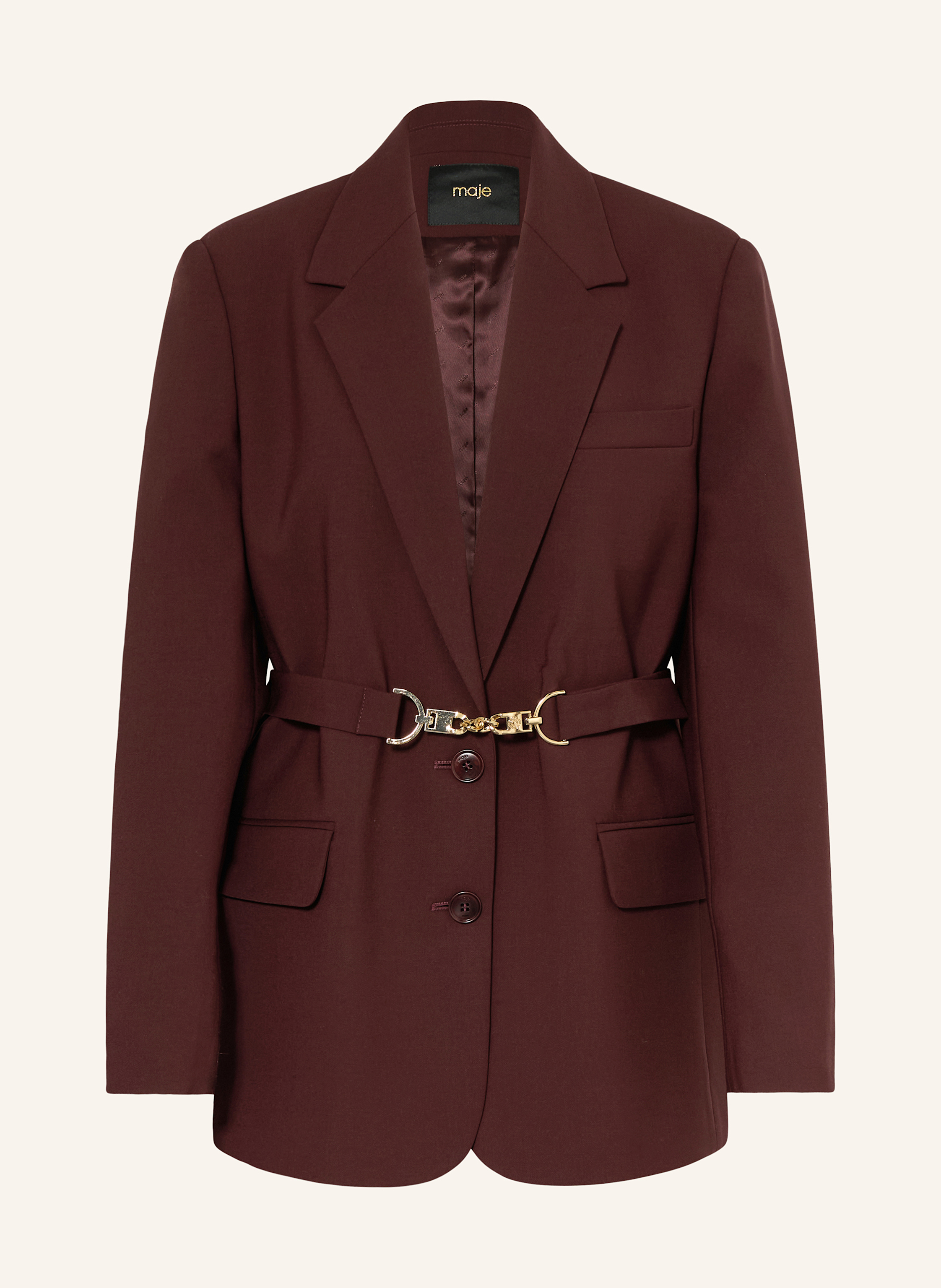 maje Blazer in dunkelrot