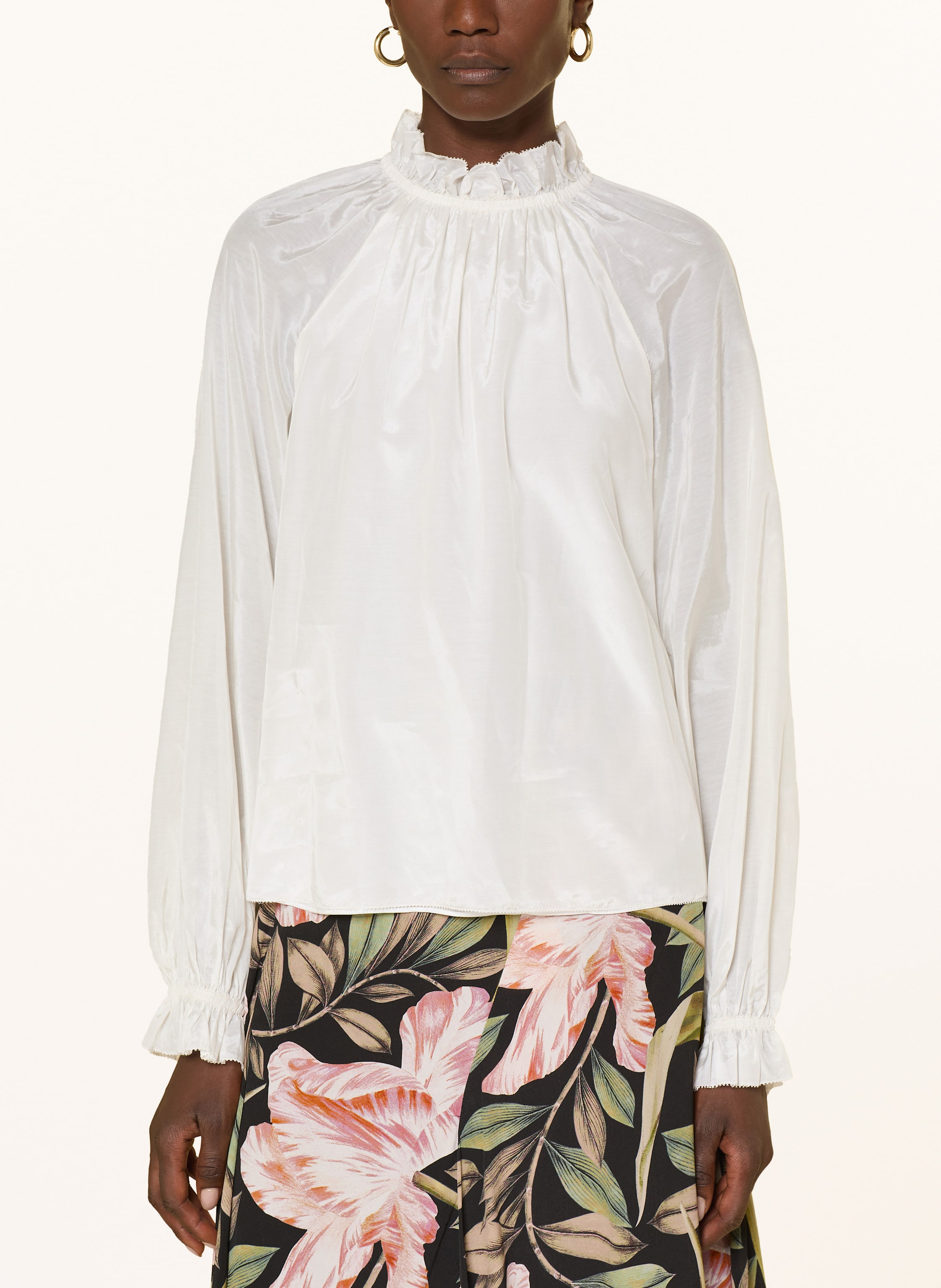 Thumbnail - Ted Baker Blusenshirt Samraa Mit Rüschen weiss