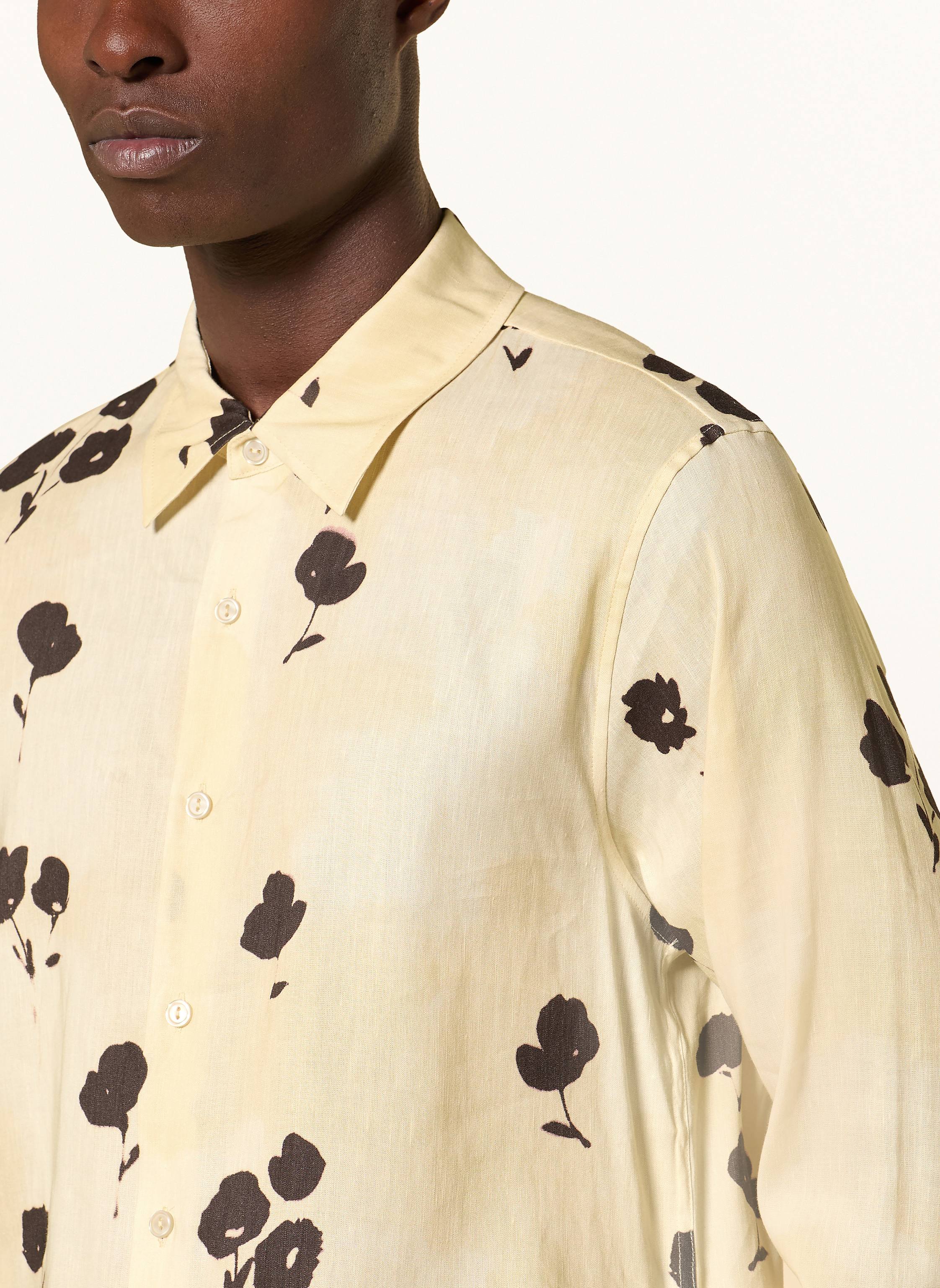 Thumbnail - Sandro Hemd Comfort Fit Mit Leinen weiss