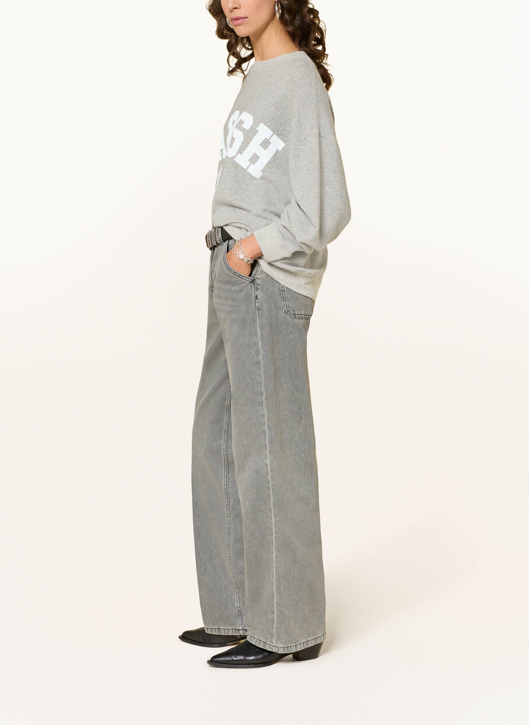 Thumbnail - Ba&Sh Wide Leg Jeans Vecchi grau