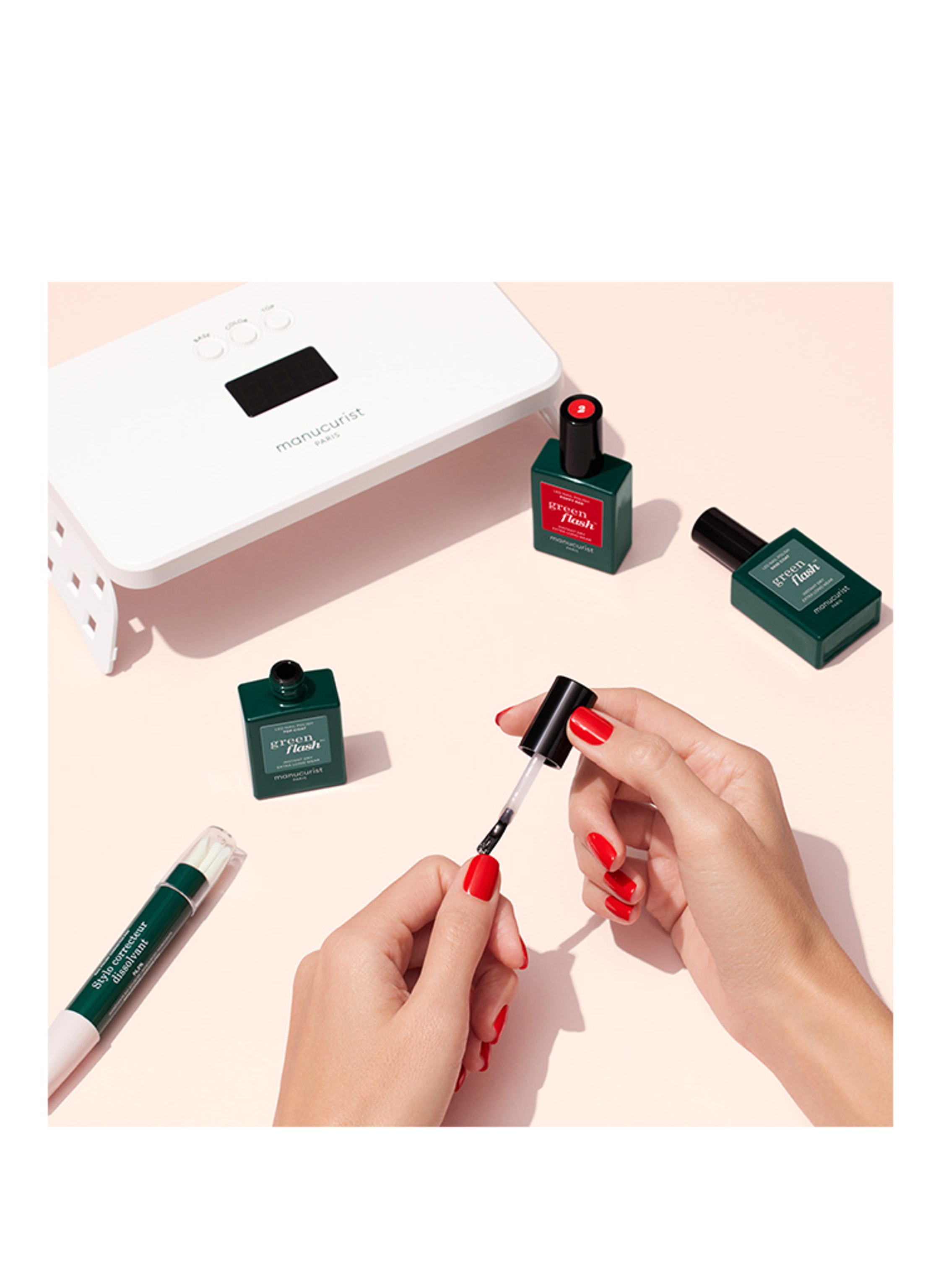 Thumbnail - Manucurist Green Flash Mani Led Routine Nagellack-Set