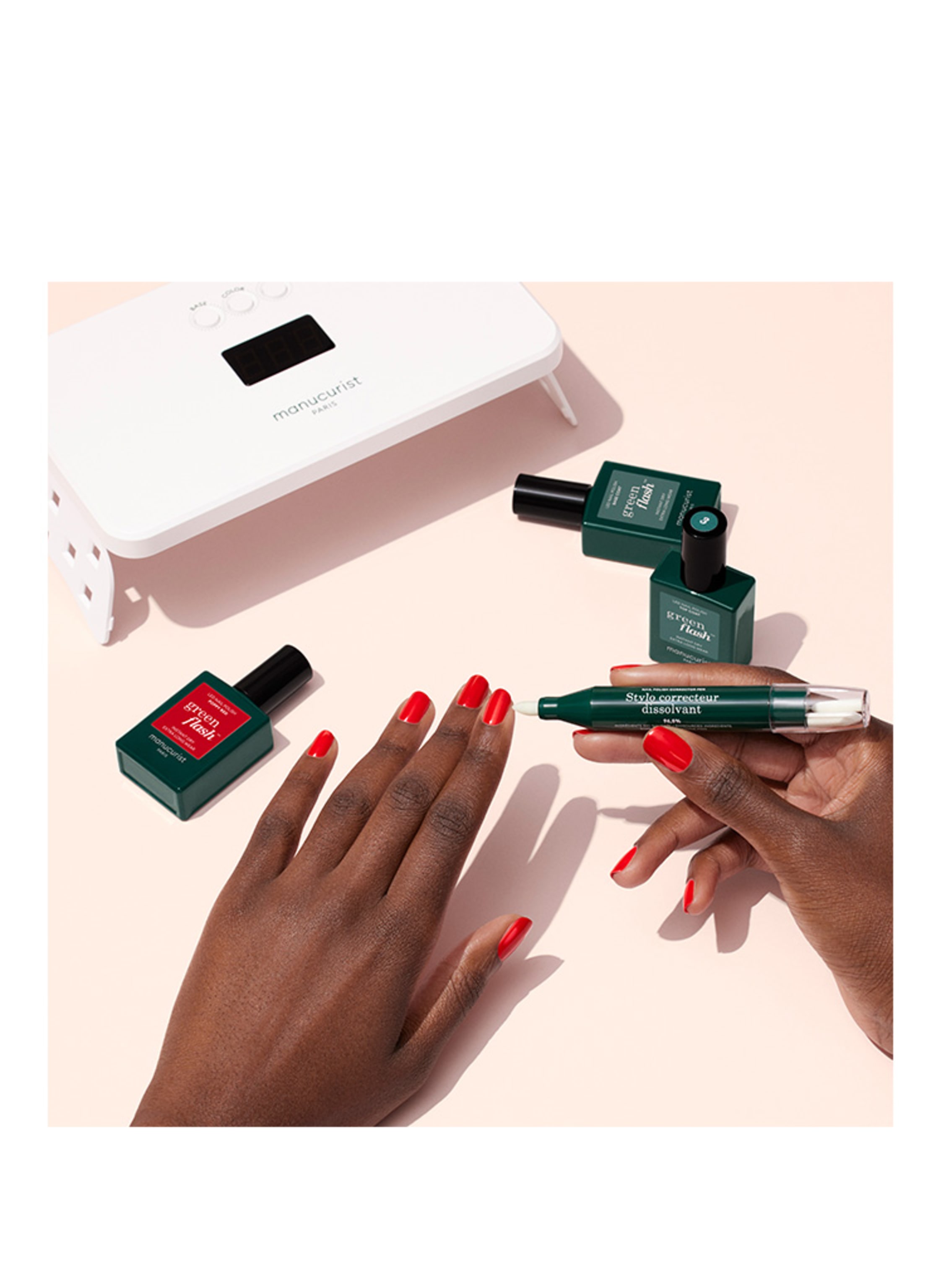 Thumbnail - Manucurist Green Flash Mani Led Routine Nagellack-Set