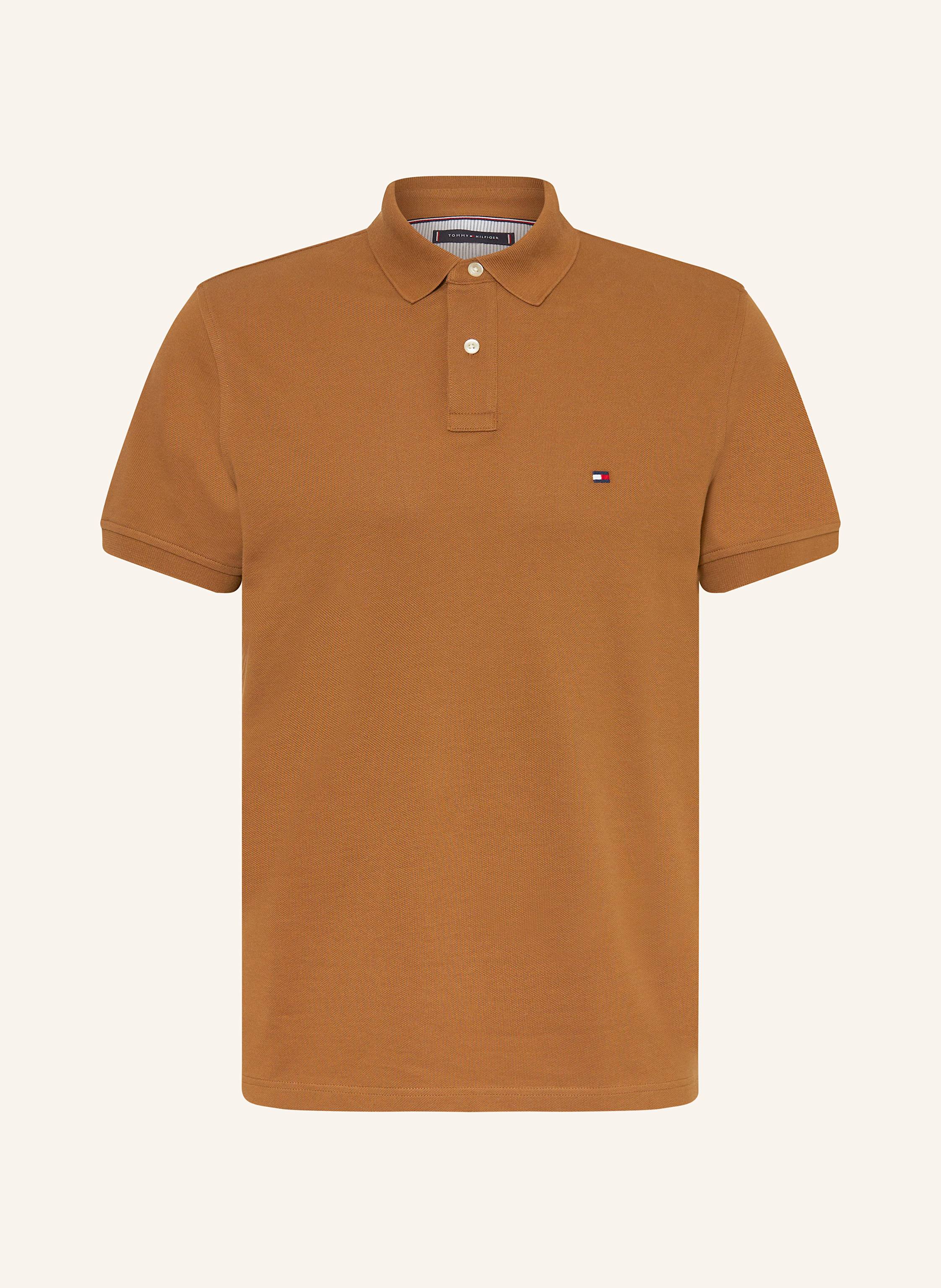 Tommy Hilfiger Piqué-Poloshirt Regular Fit braun