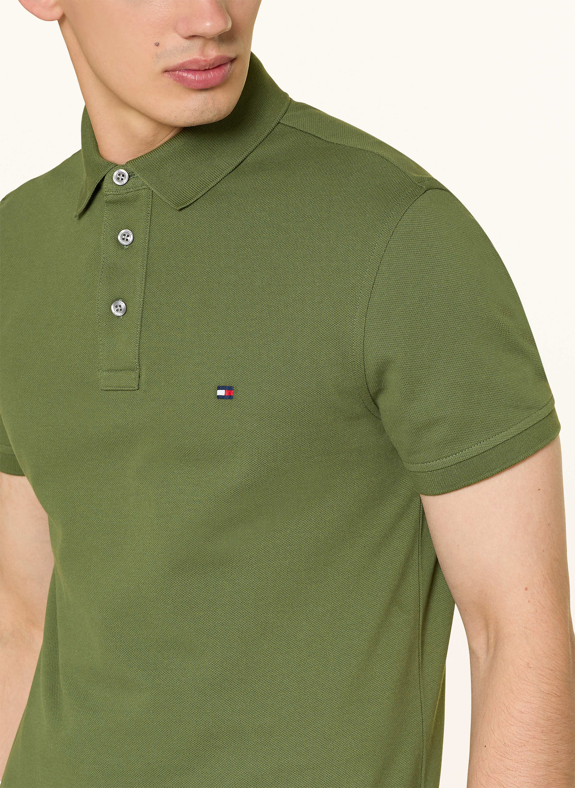 Thumbnail - Tommy Hilfiger Piqué-Poloshirt Slim Fit gruen