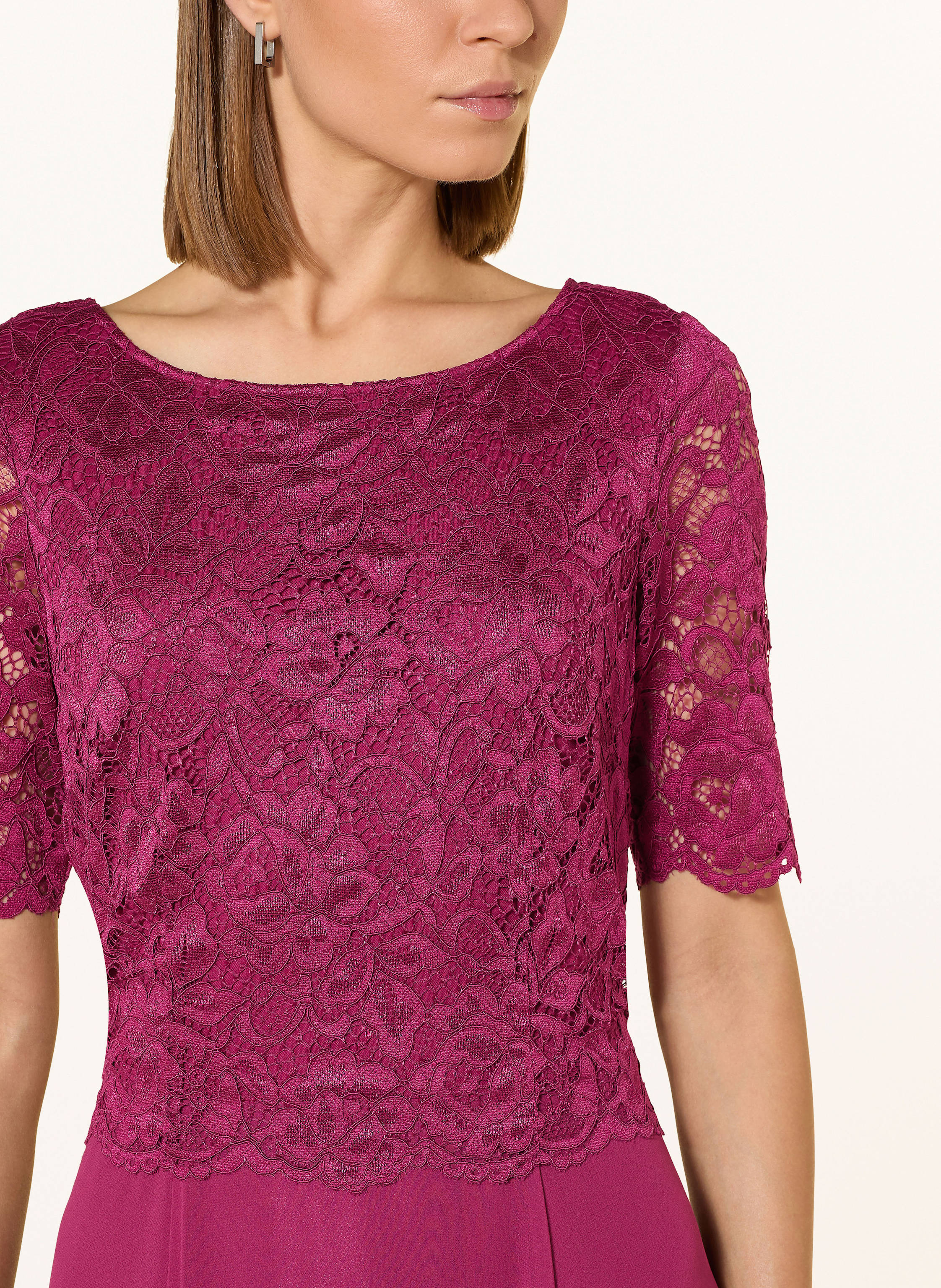 Thumbnail - Vera Mont Abendkleid Mit Spitze rot