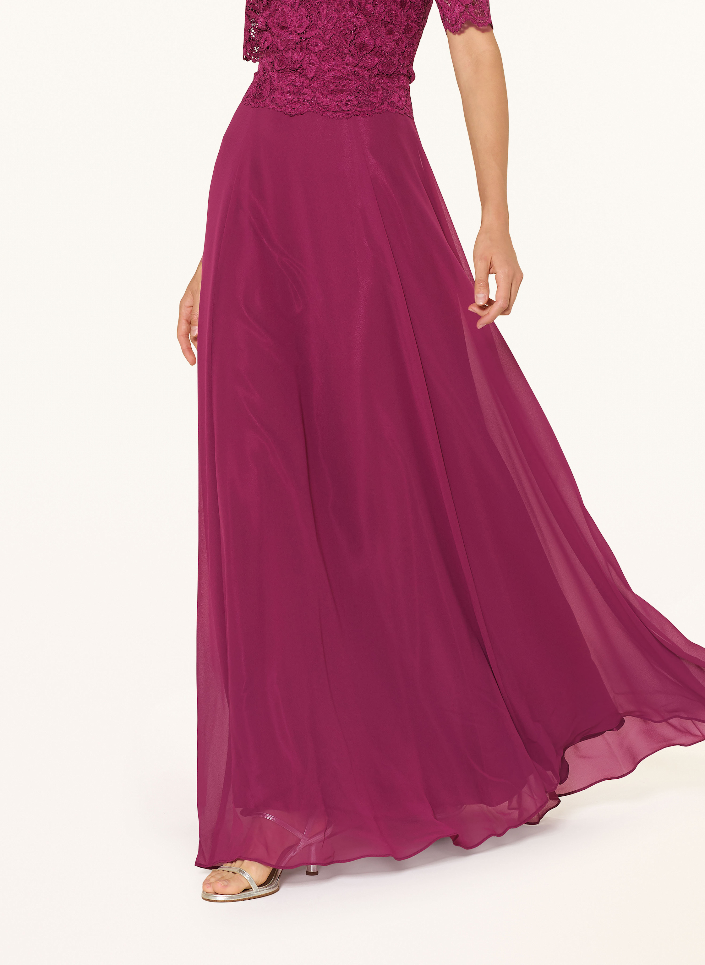 Thumbnail - Vera Mont Abendkleid Mit Spitze rot
