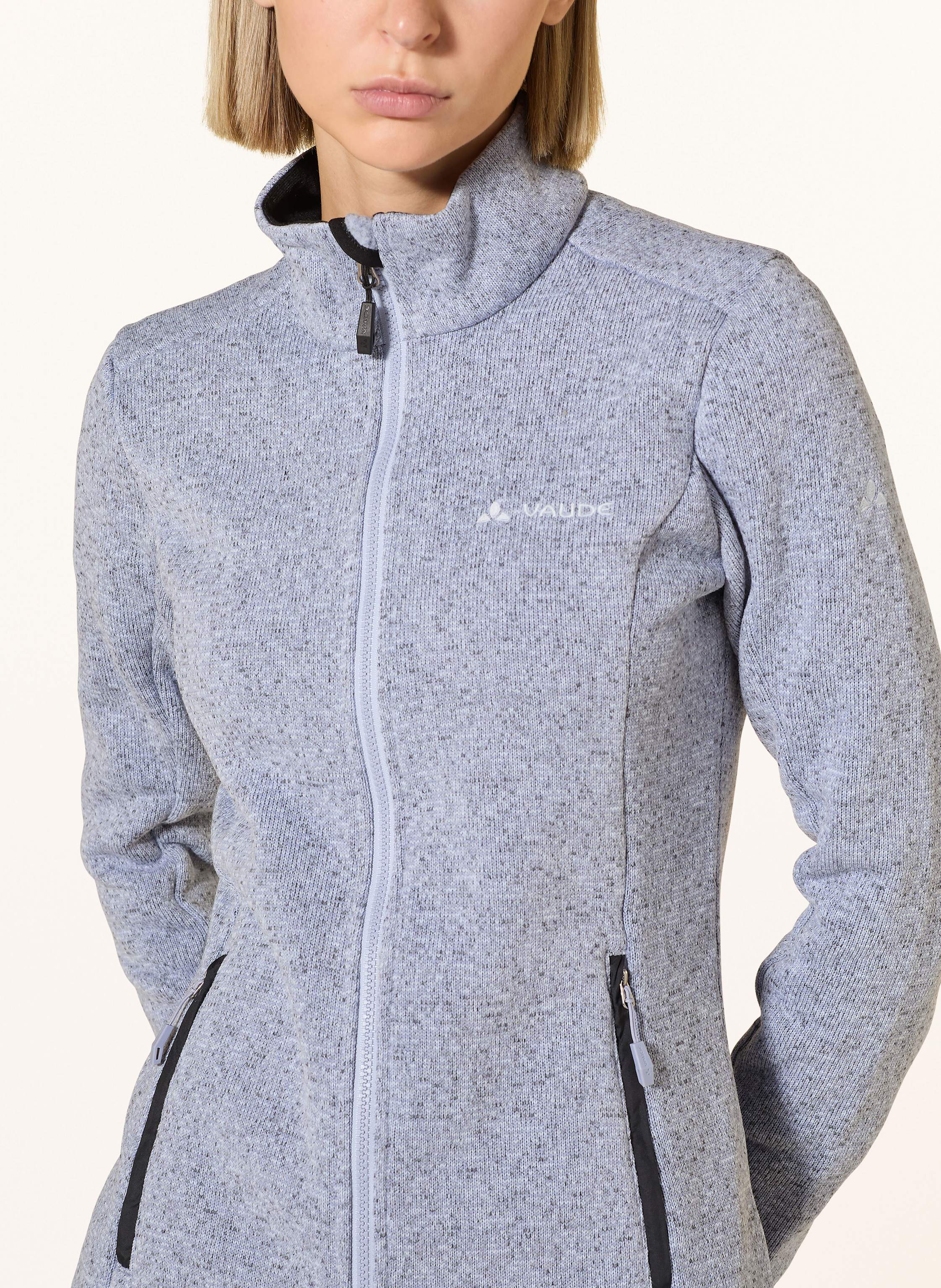 Thumbnail - Vaude Strick-Fleecejacke Rienza lila