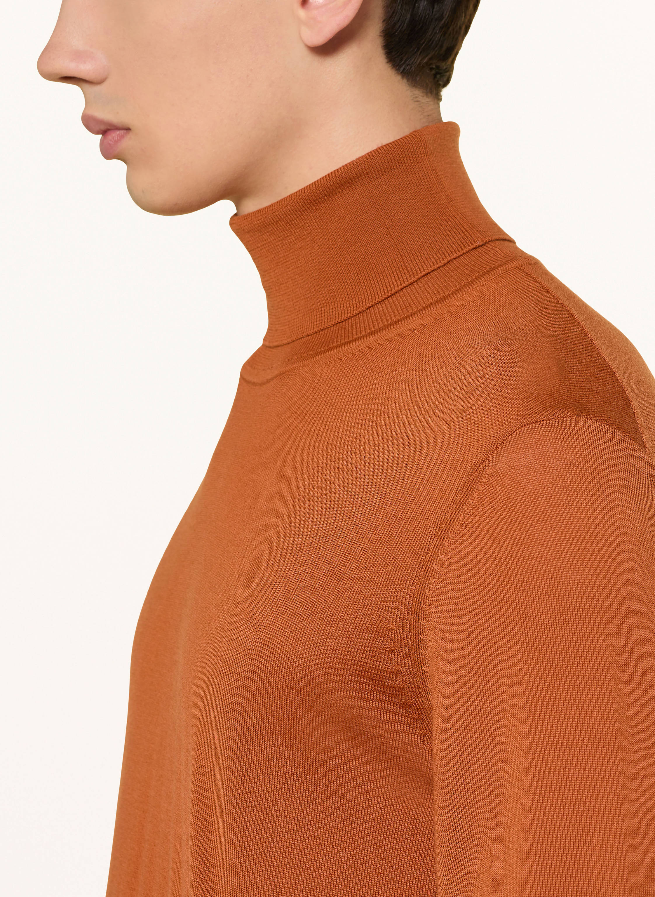 Thumbnail - Boss Rollkragenpullover Musso orange