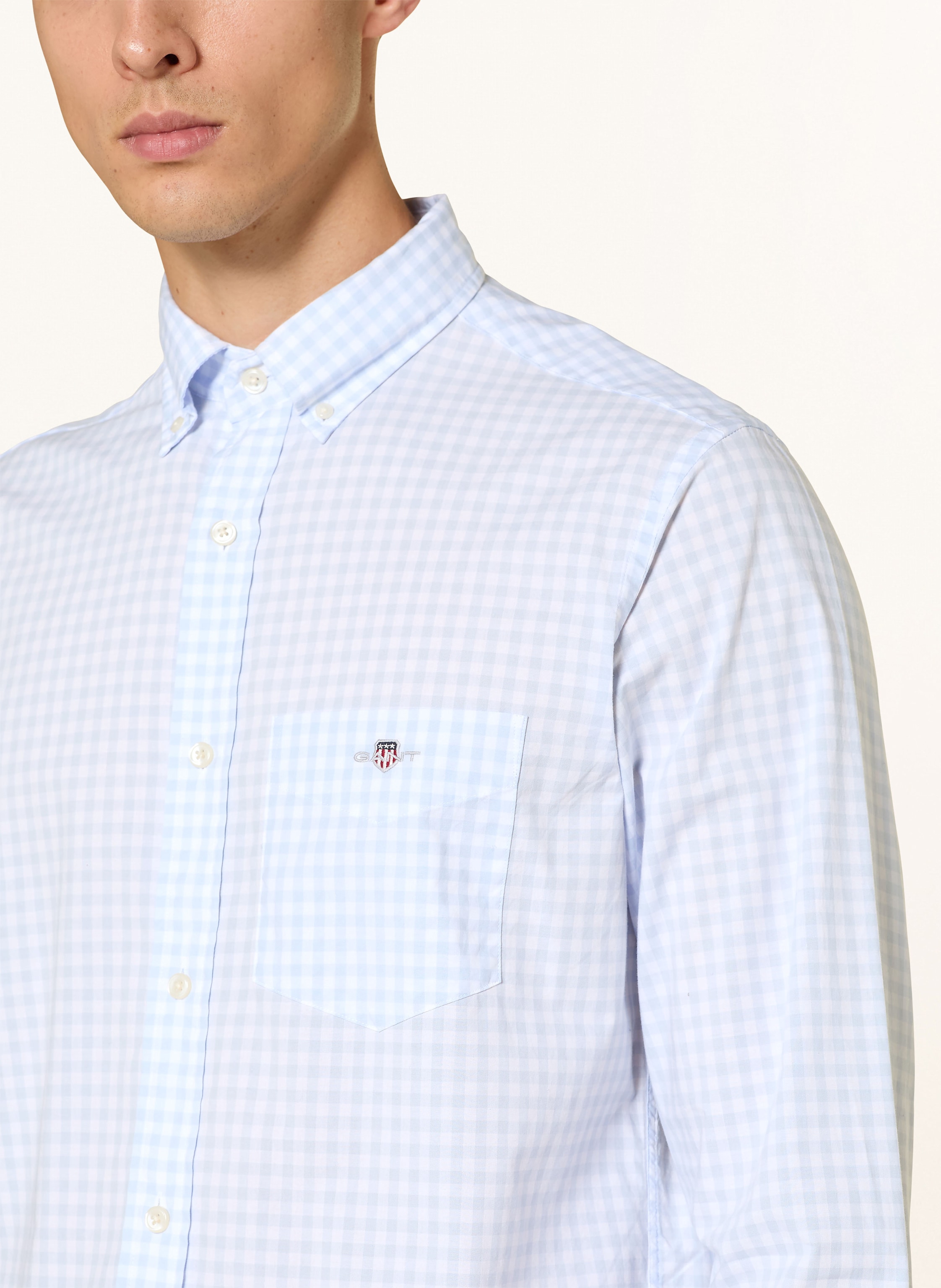 Thumbnail - Gant Hemd Regular Fit blau