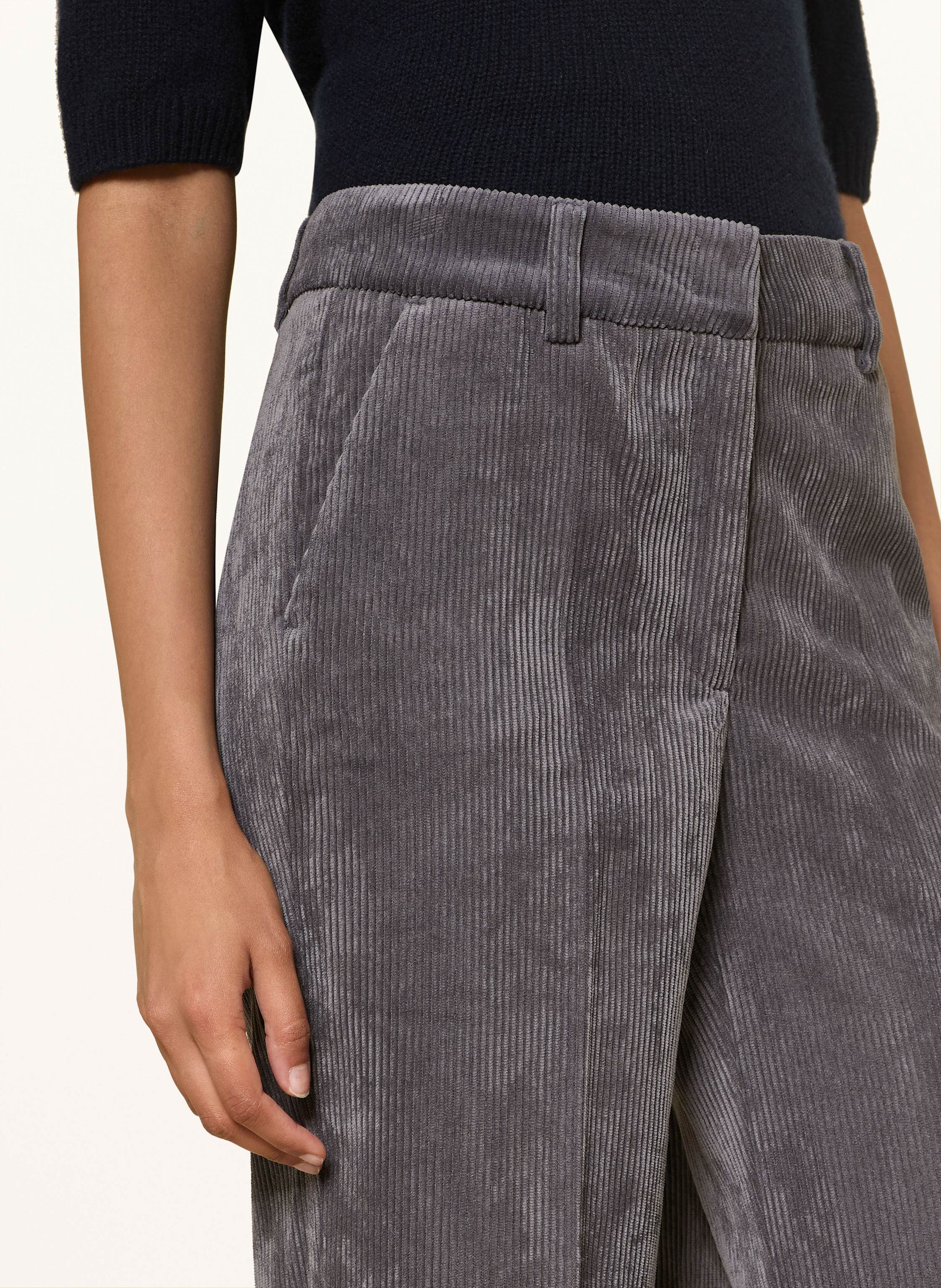 Thumbnail - Cambio Marlenehose Amelie Aus Cord grau