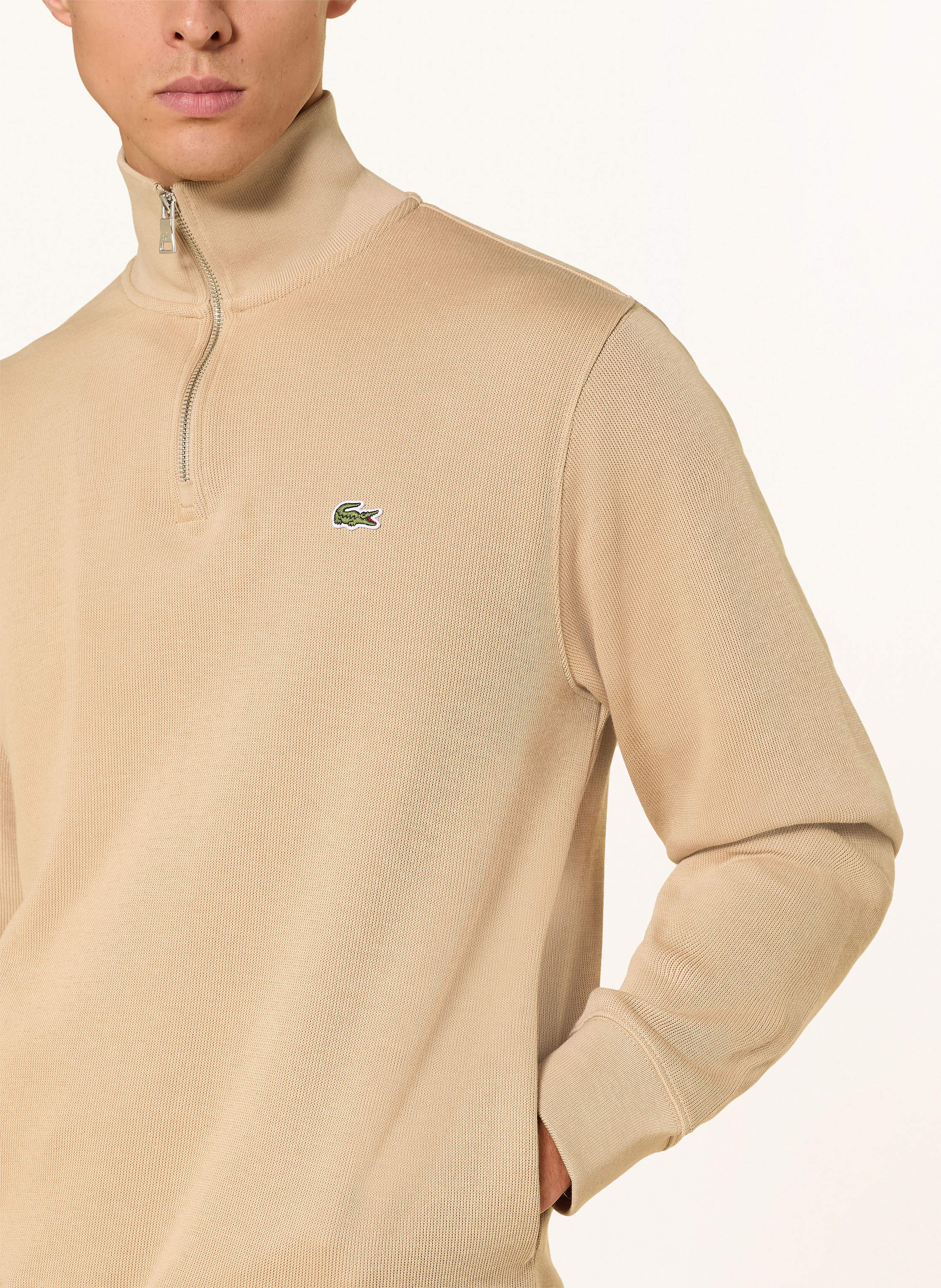 Thumbnail - Lacoste Sweat-Troyer beige