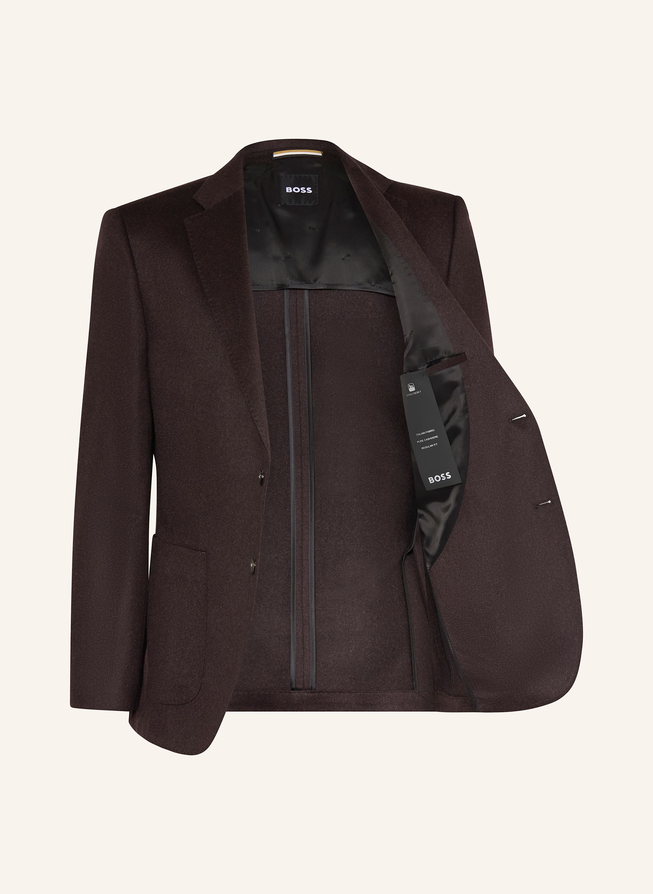 Thumbnail - Boss Sakko Janson Regular Fit Aus Cashmere braun