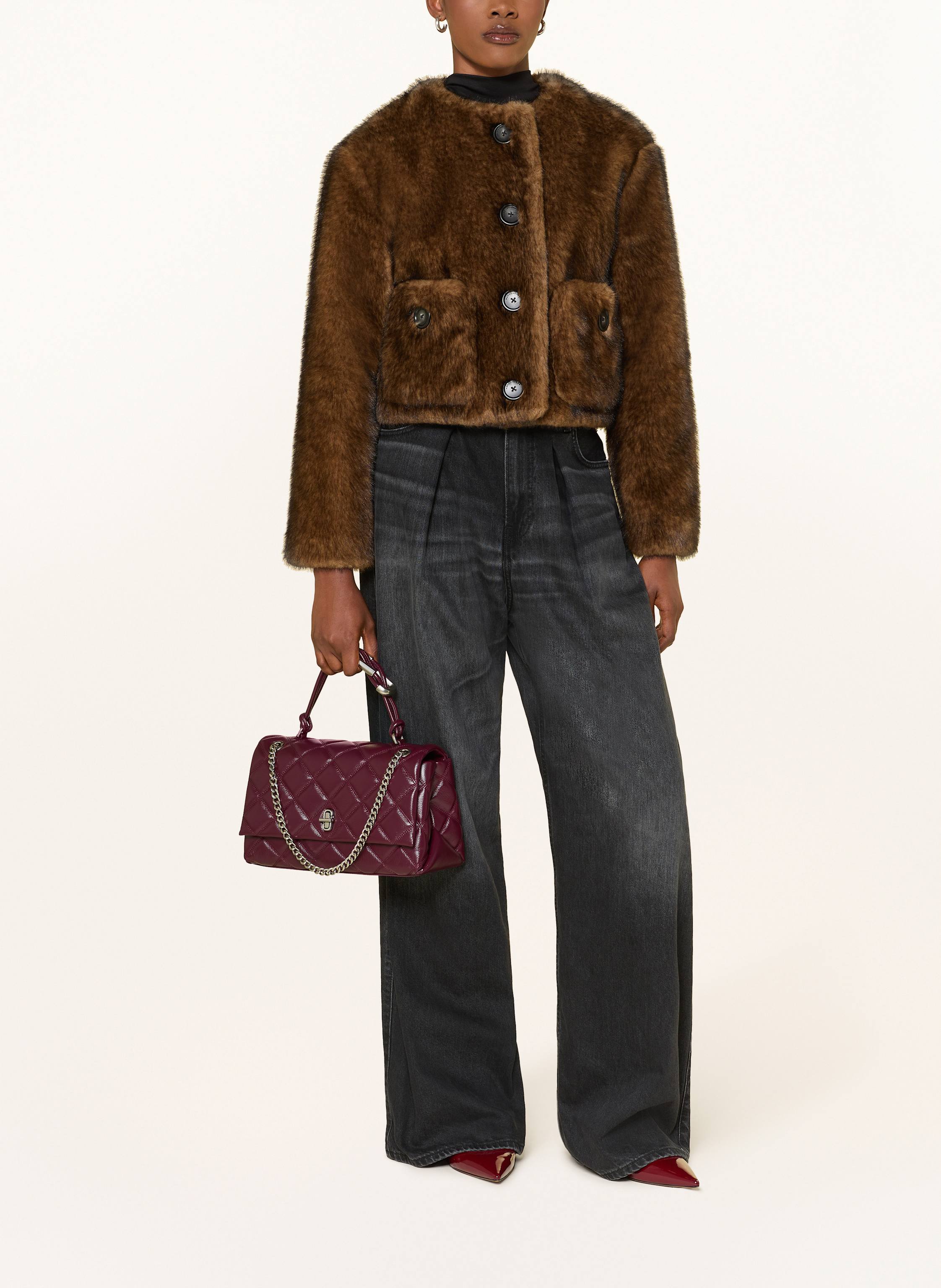 Thumbnail - Marc Jacobs Handtasche The Dual Chain Bag lila