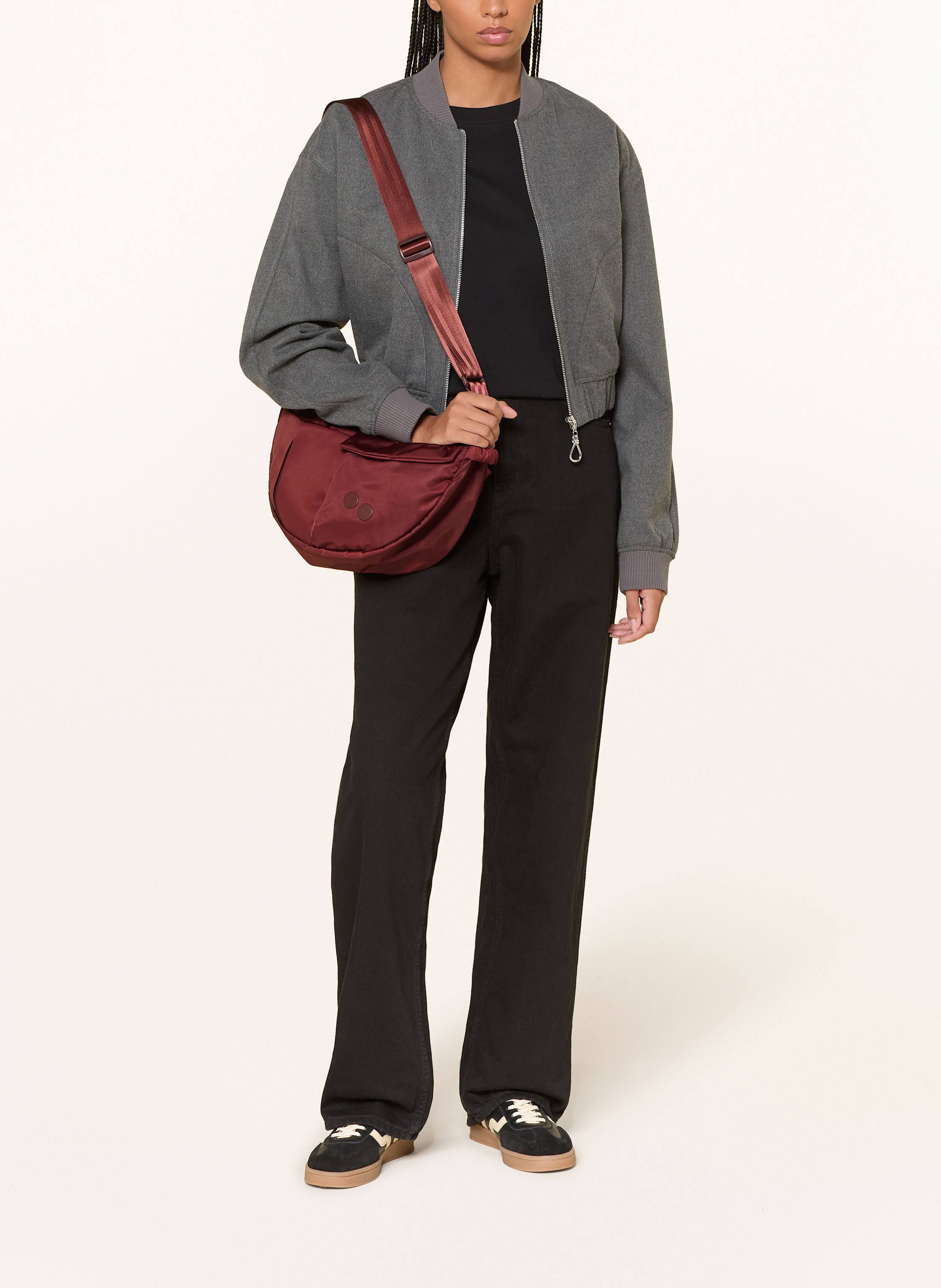 Thumbnail - Pinqponq Schultertasche Krumm rot