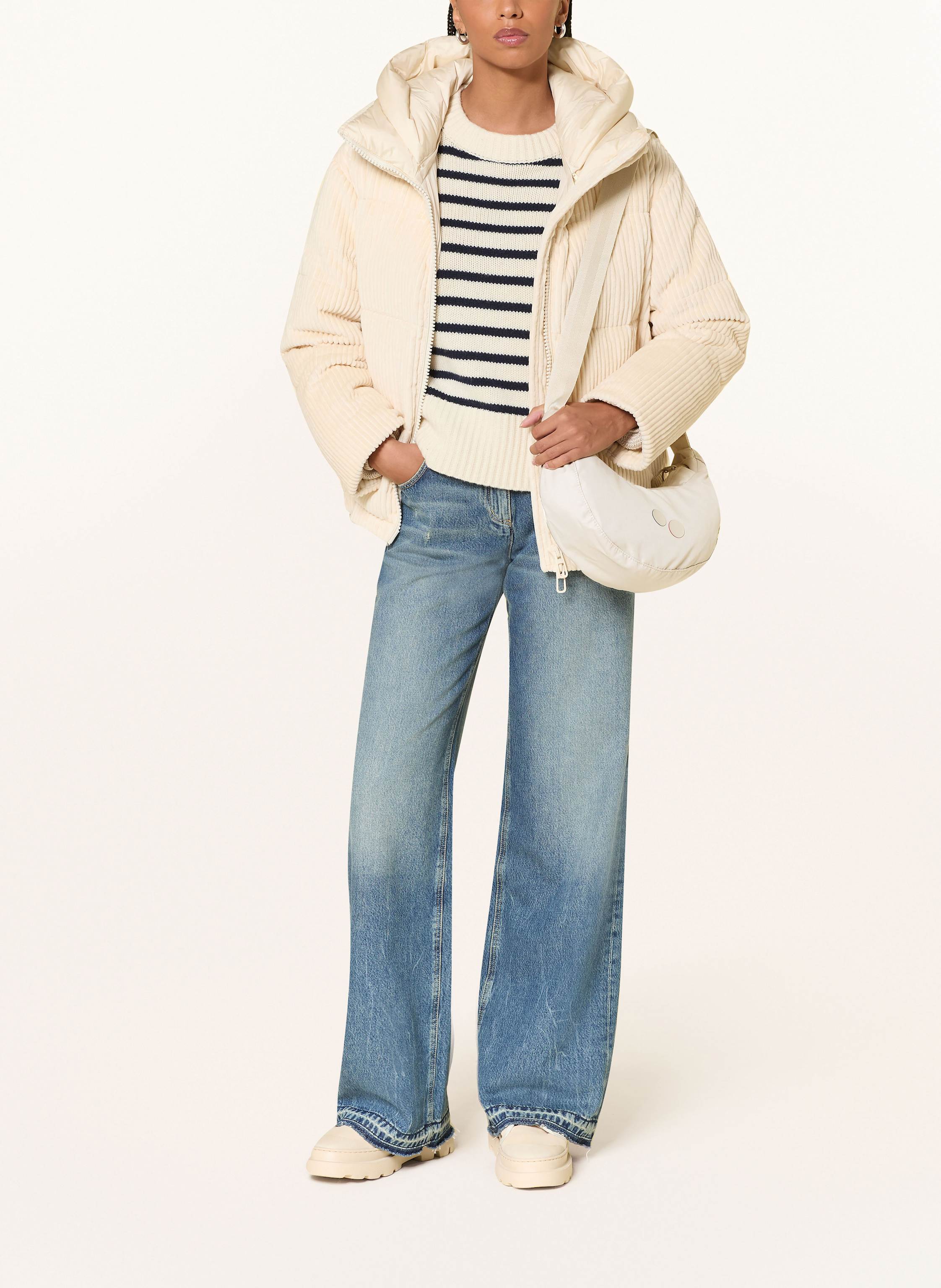 Thumbnail - Pinqponq Umhängetasche Krumm Small beige