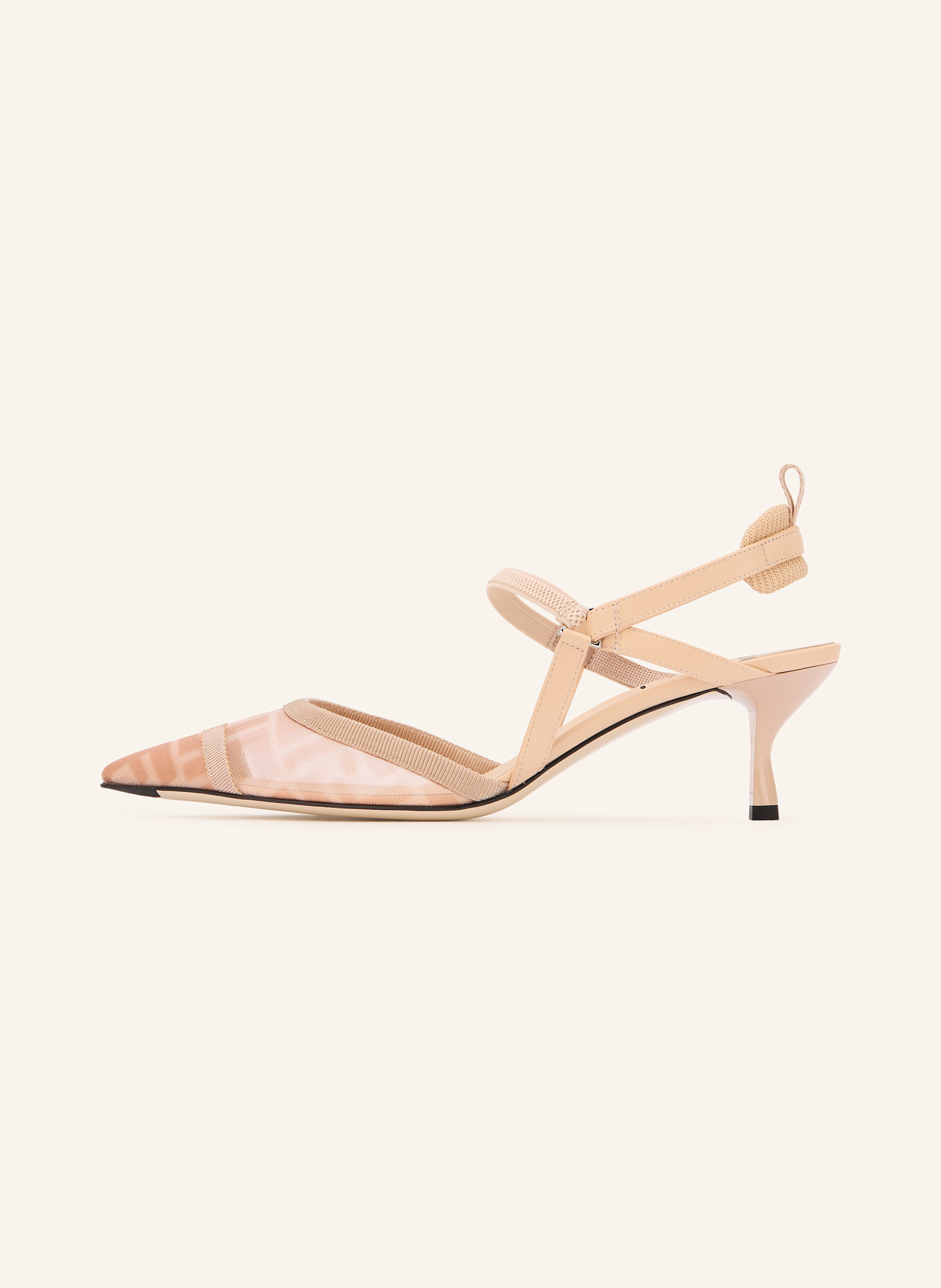 Thumbnail - Fendi Slingpumps beige