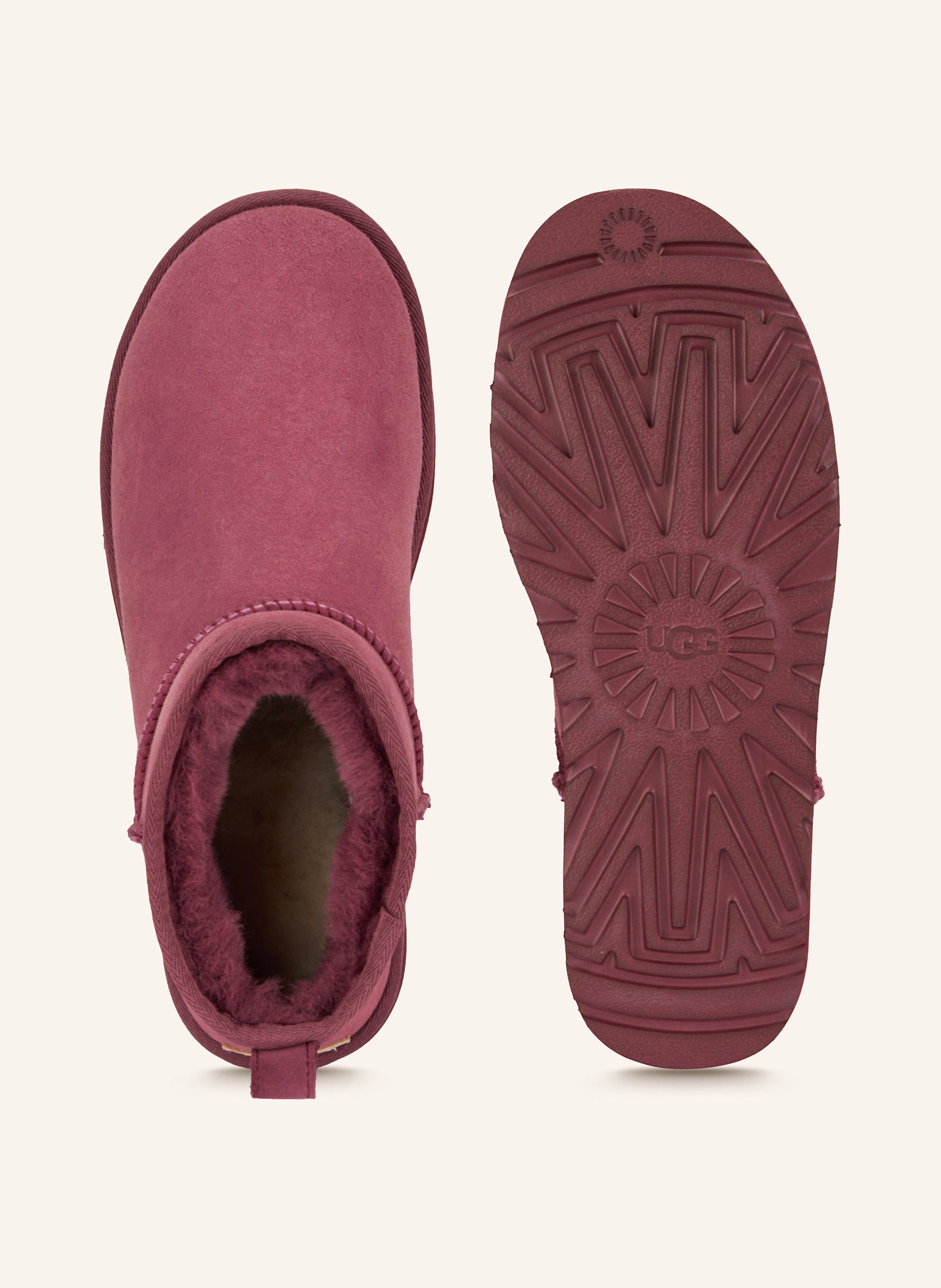 Thumbnail - Ugg Boots Classic Ultra Mini rot