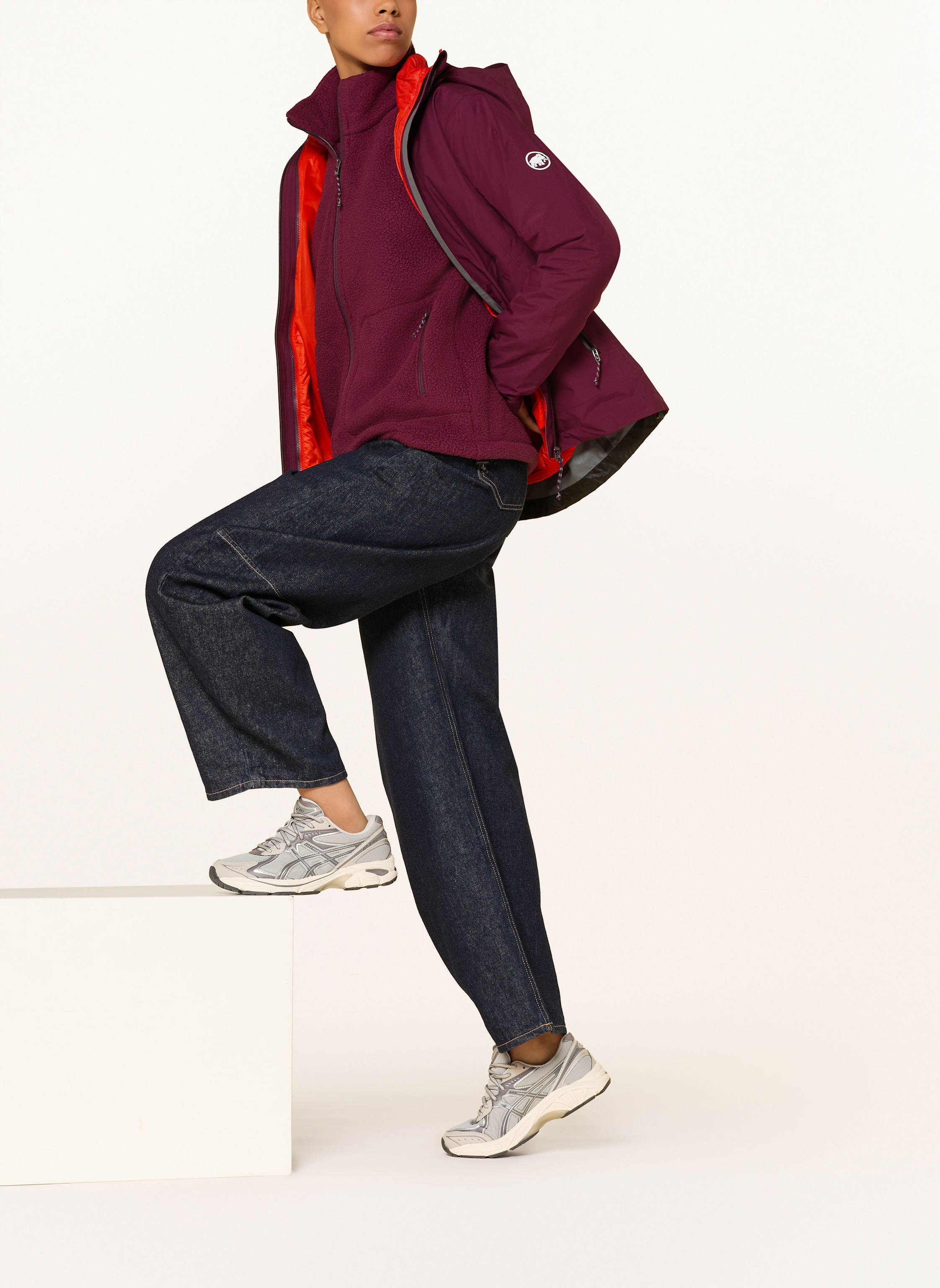 Thumbnail - Mammut Fleecejacke Falera rot