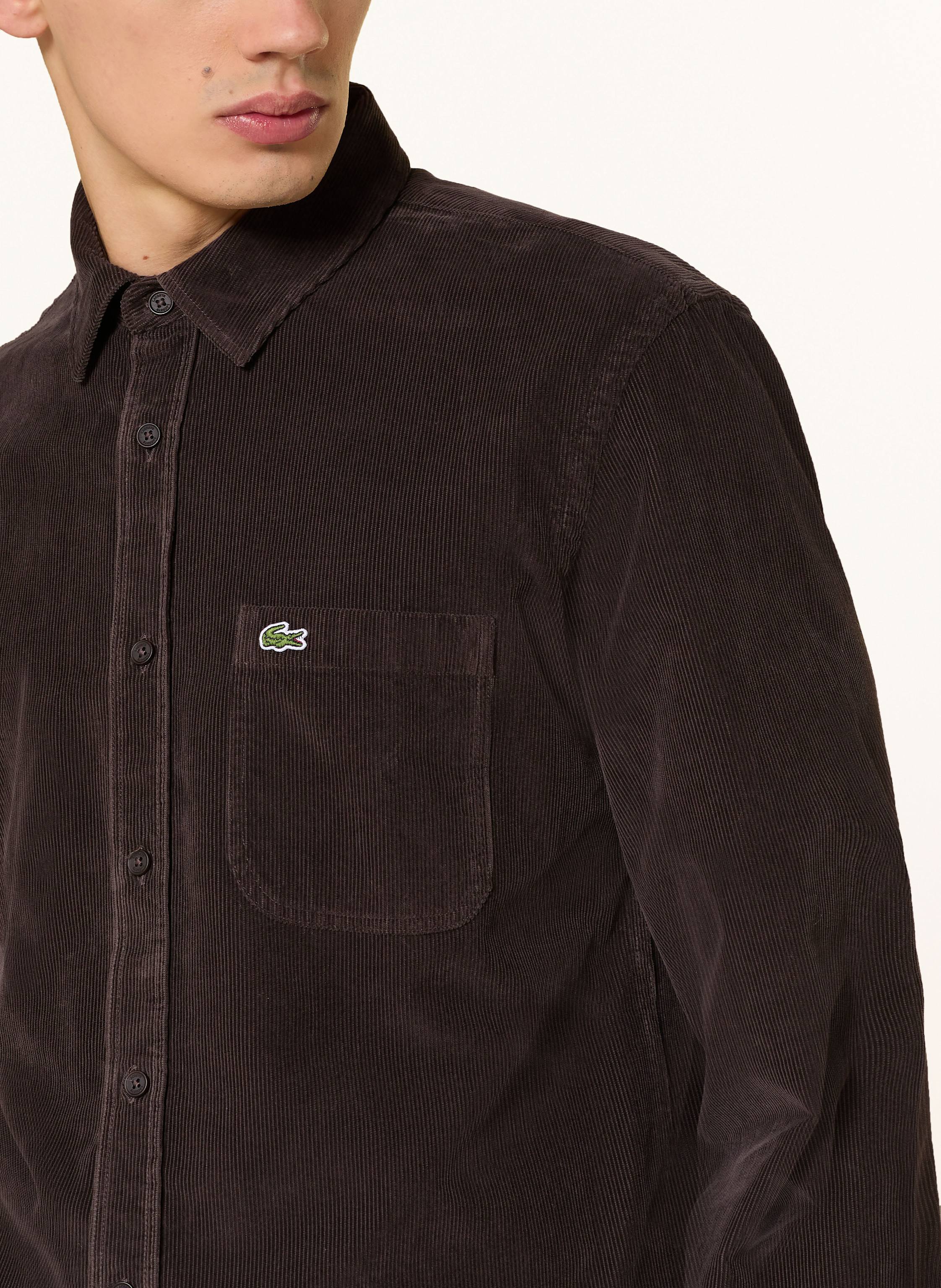 Thumbnail - Lacoste Cordhemd Comfort Fit braun