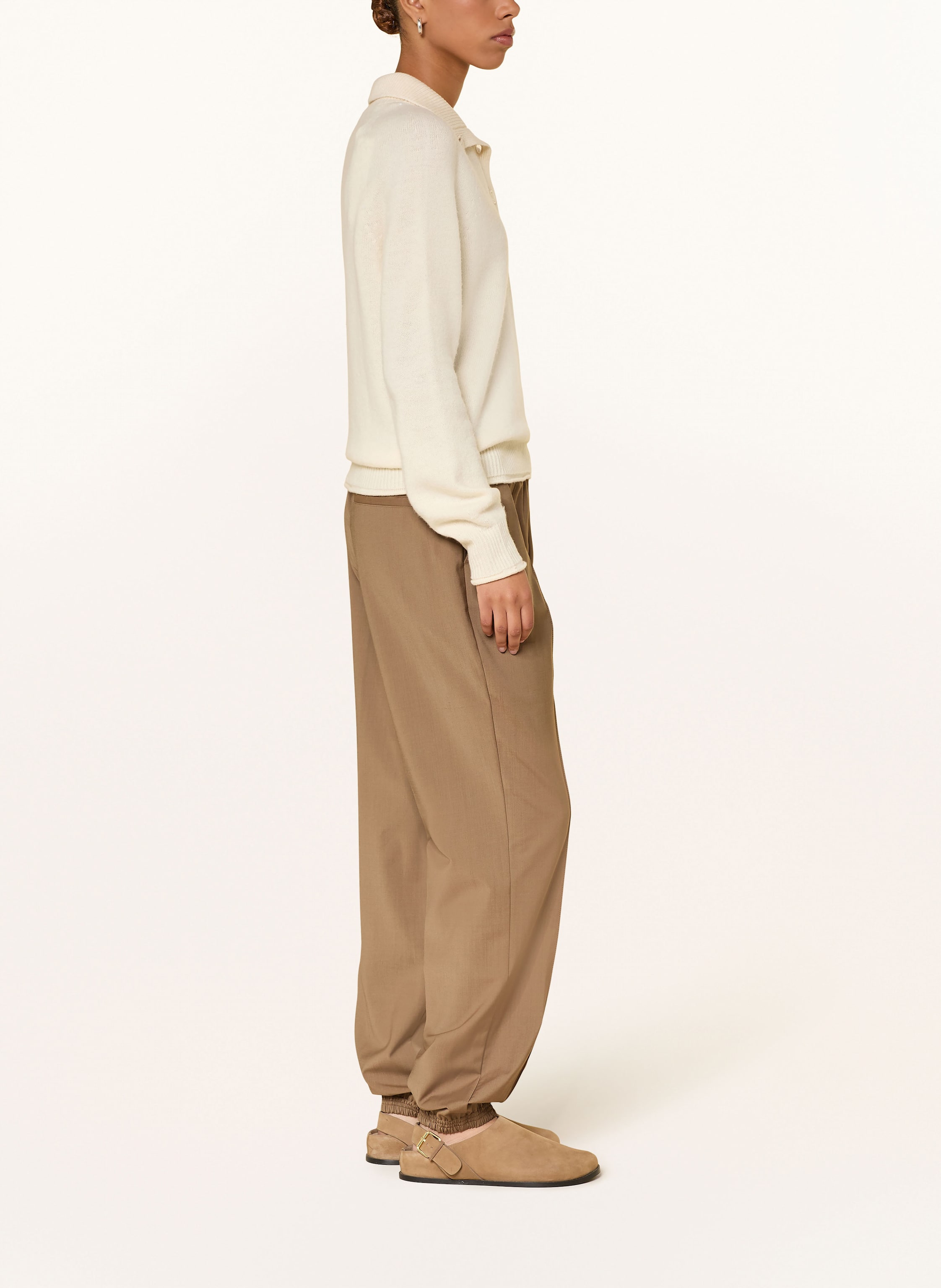 Thumbnail - Lacoste Hose Im Jogging-Stil beige