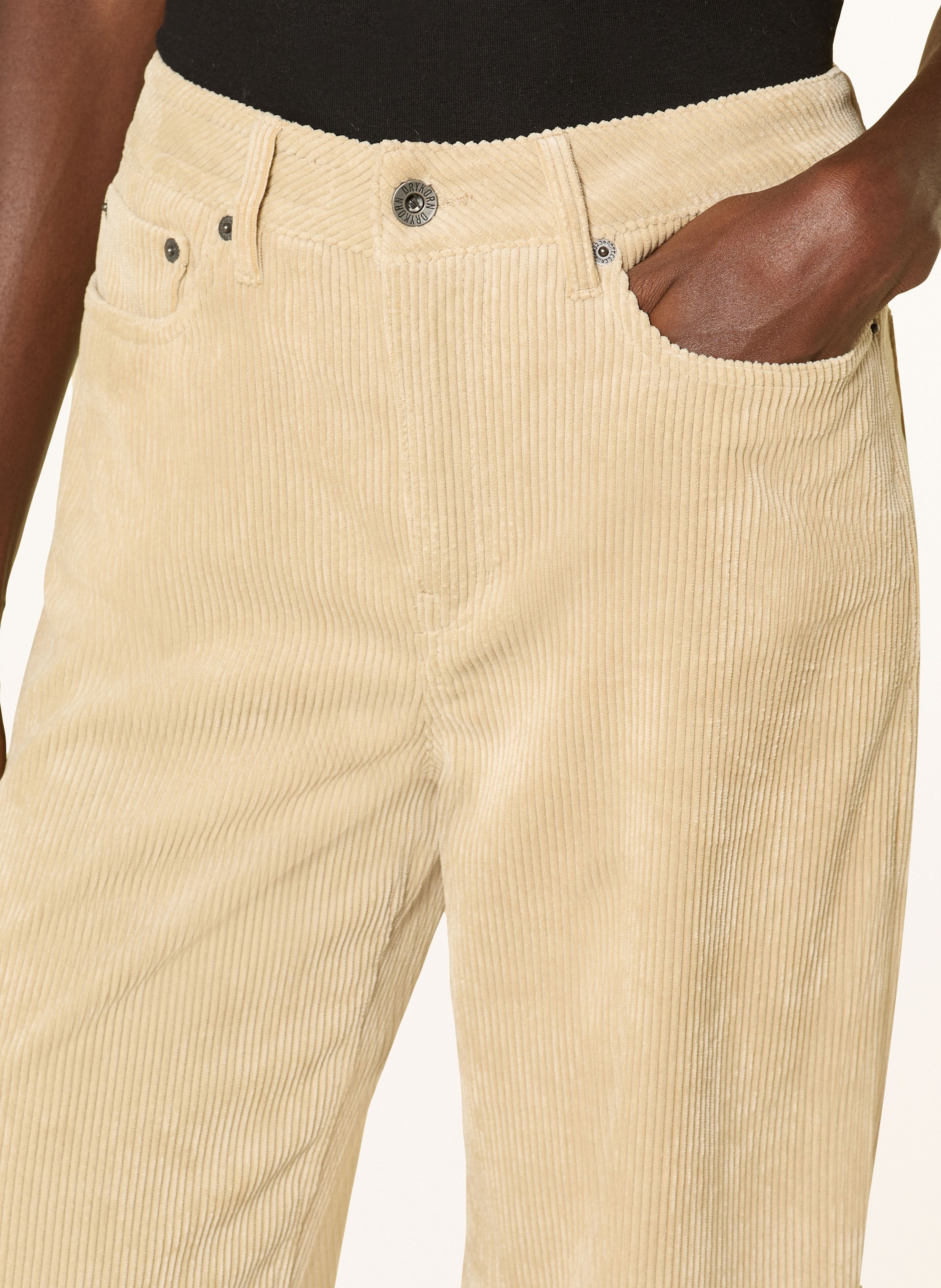 Thumbnail - Drykorn Marlenehose Medley Aus Cord beige