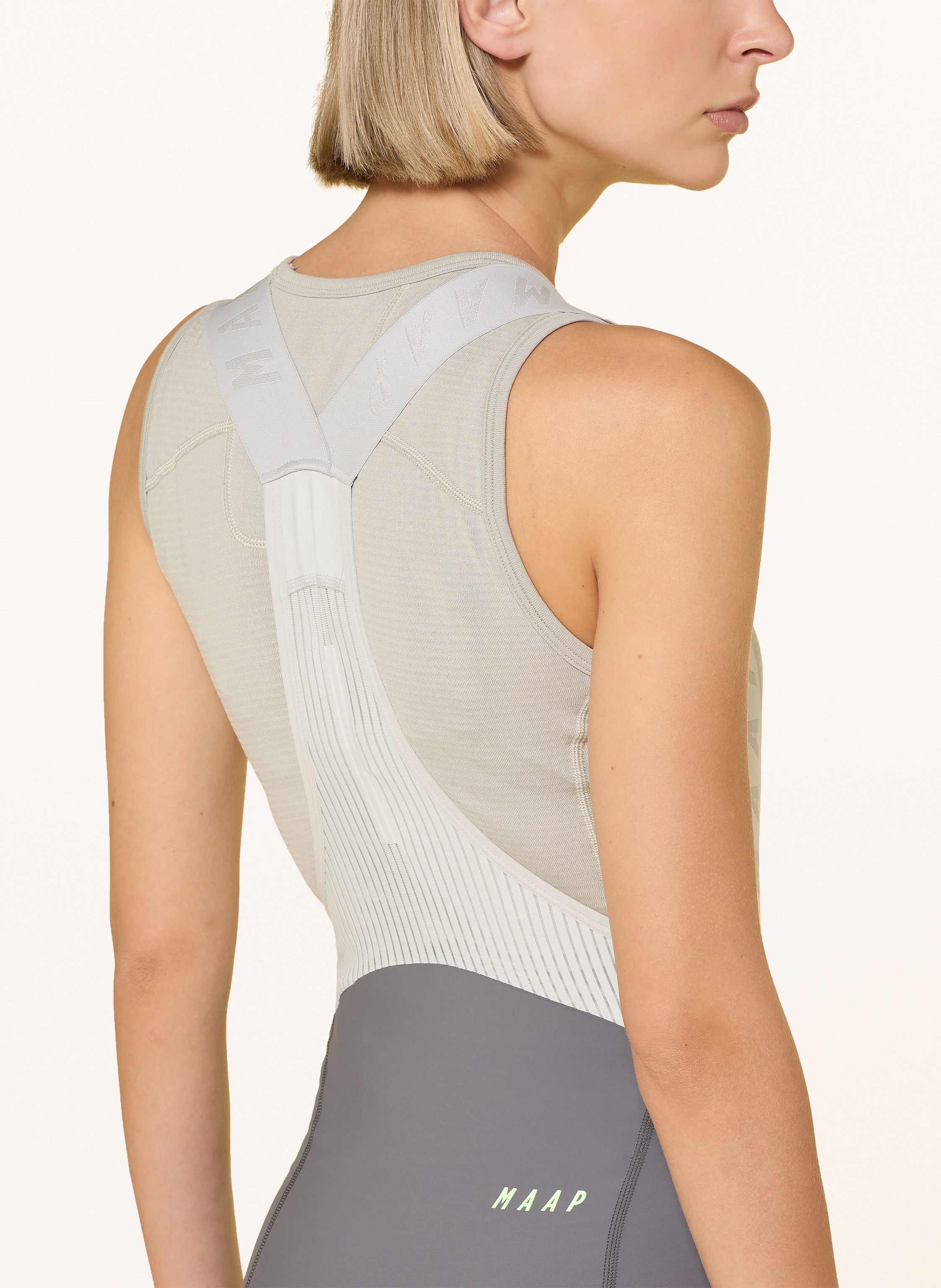 Thumbnail - Maap Radhose Blur Team Bib Evo Cargo Mit Trägern Und Gepolstertem Einsatz grau