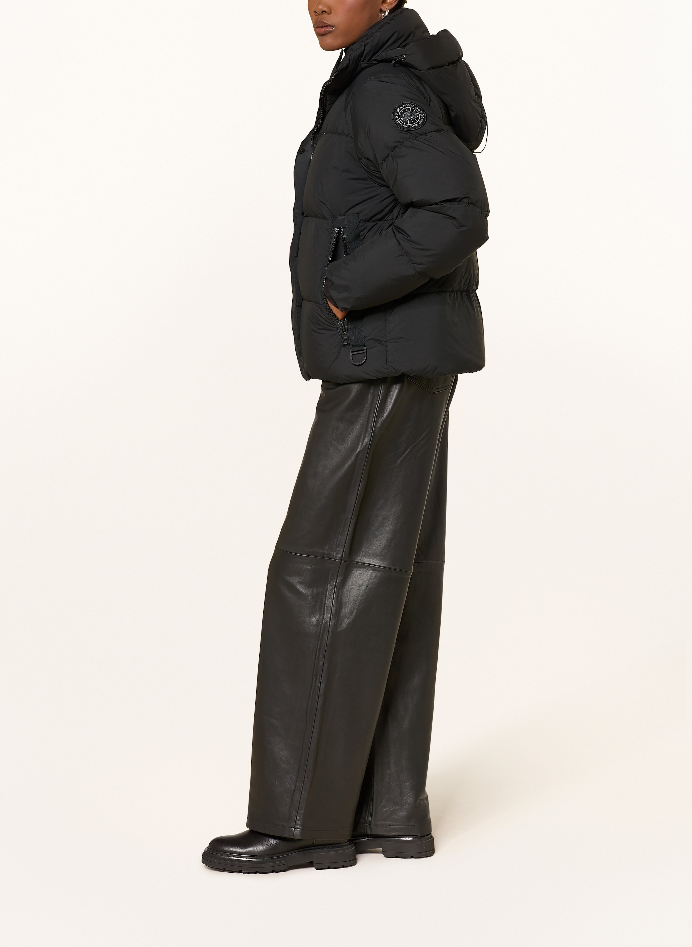 Thumbnail - Canada Goose Daunenjacke Junction Mit Abnehmbarer Kapuze schwarz