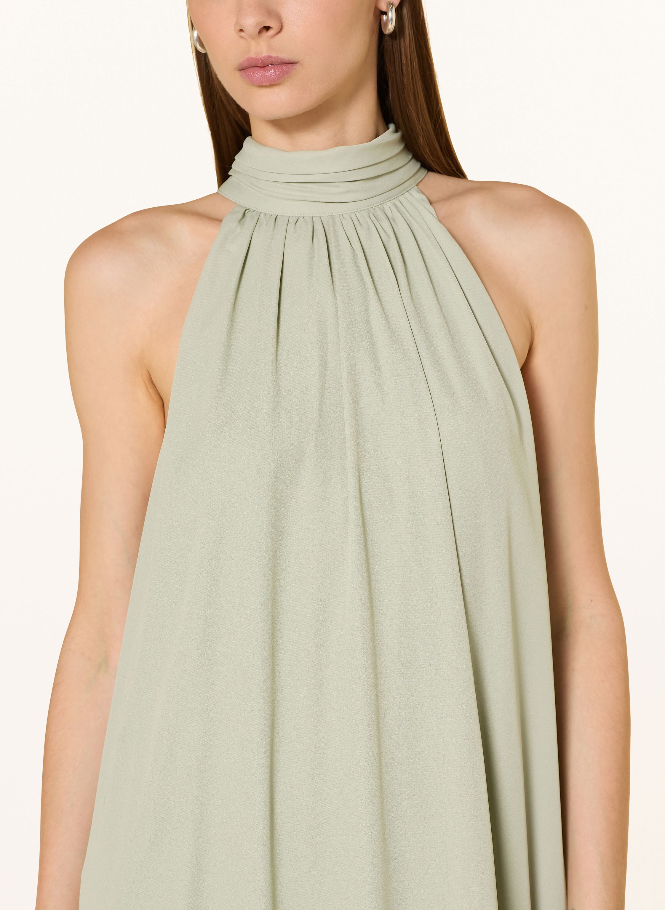 Thumbnail - Malina Kleid Sabrina Mit Volants Und Cut-Out gruen