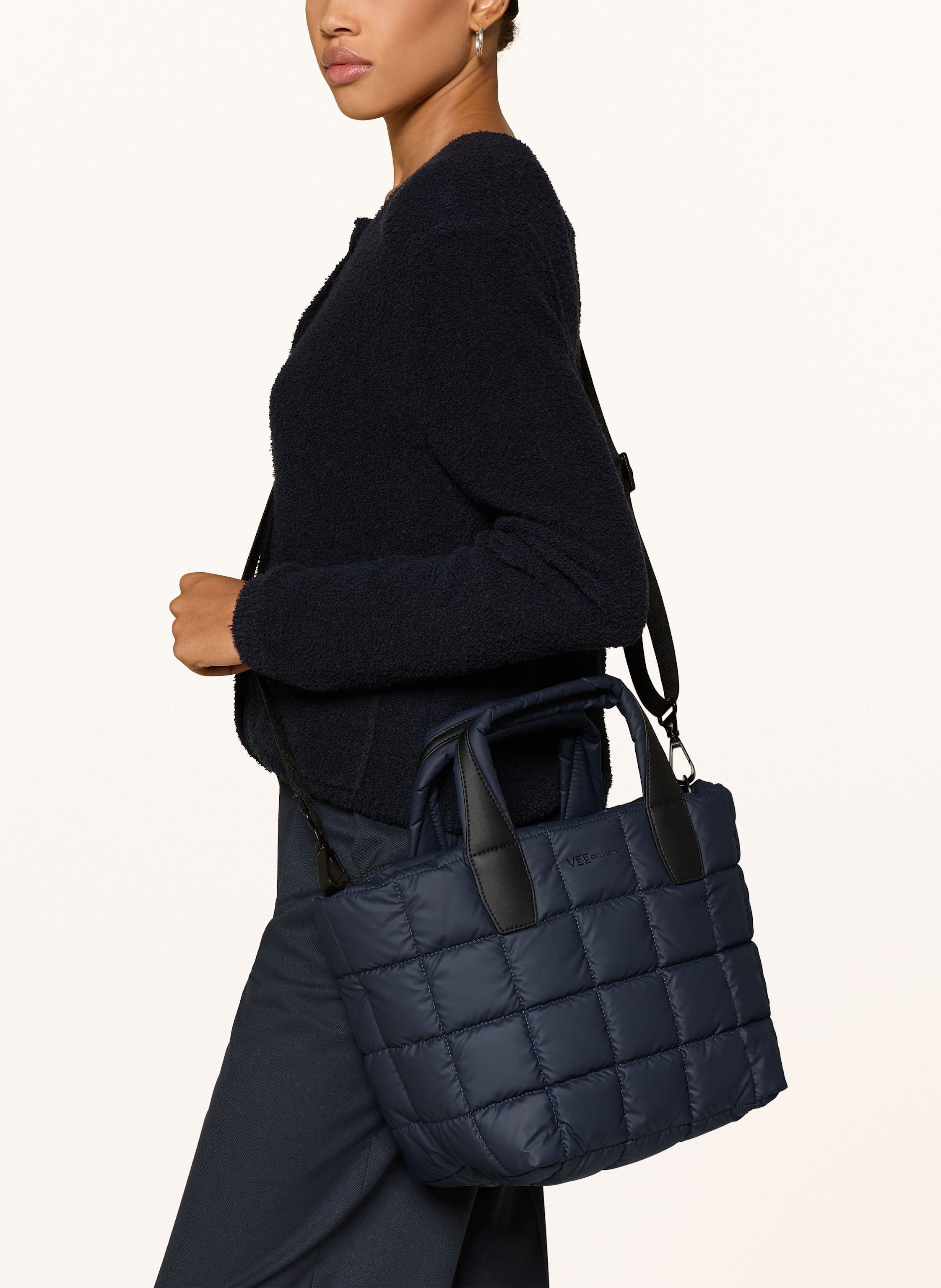 Thumbnail - Vee Collective Shopper Porter Tote Small Mit Pouch blau