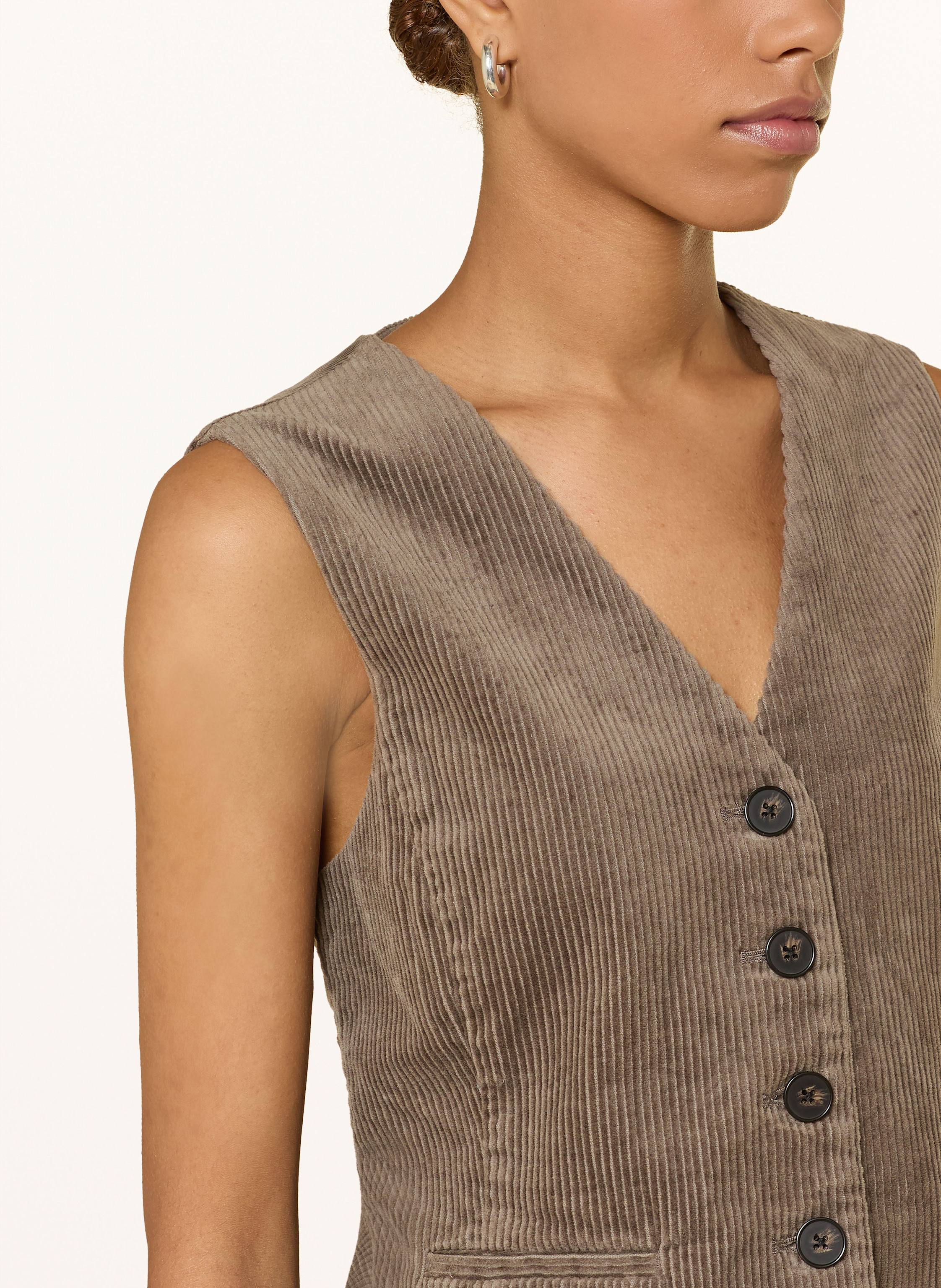 Thumbnail - Part Two Blazerweste Linka Aus Cord beige