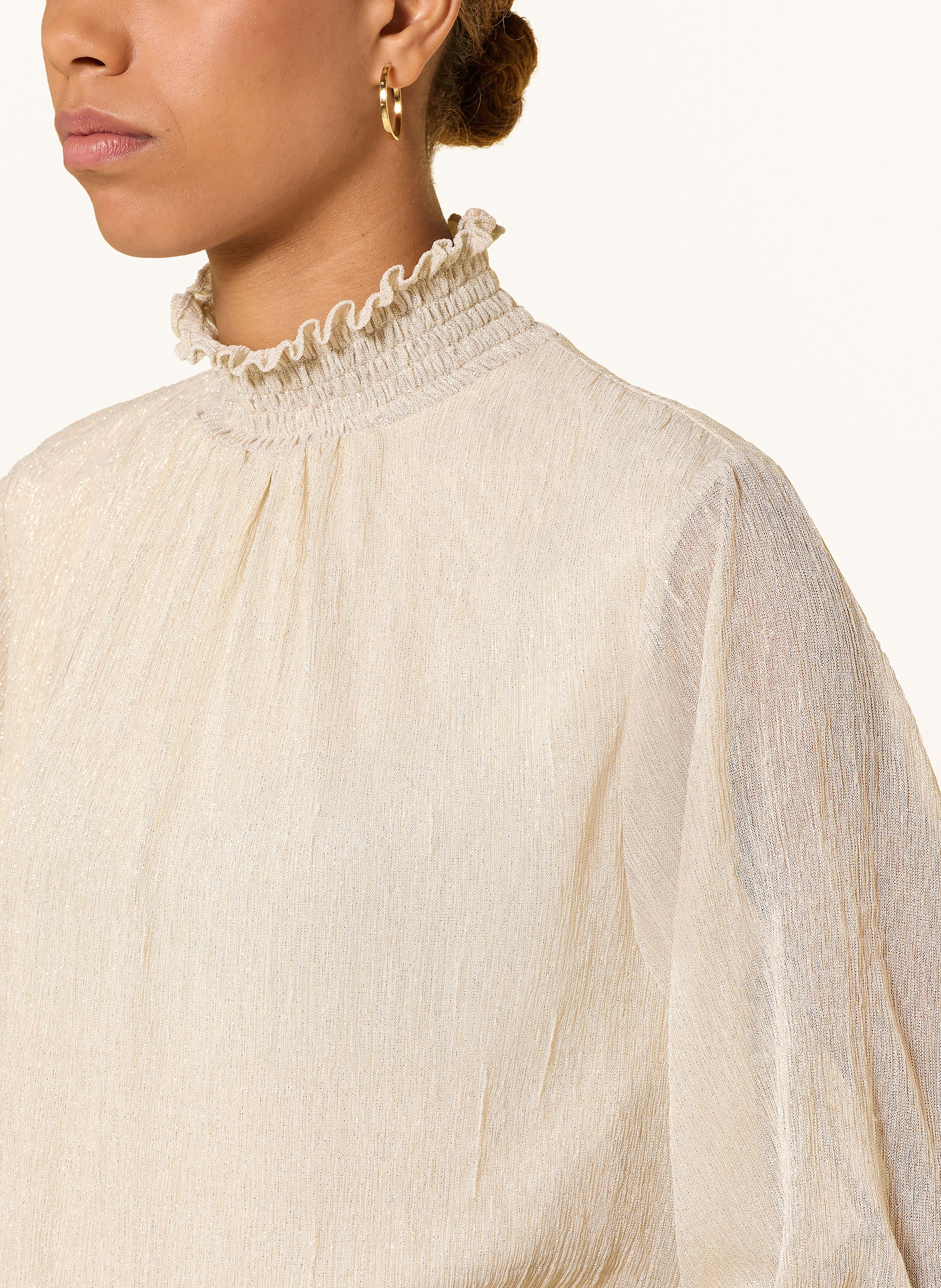 Thumbnail - Mos Mosh Longsleeve Mmximena Mit Glitzergarn gold