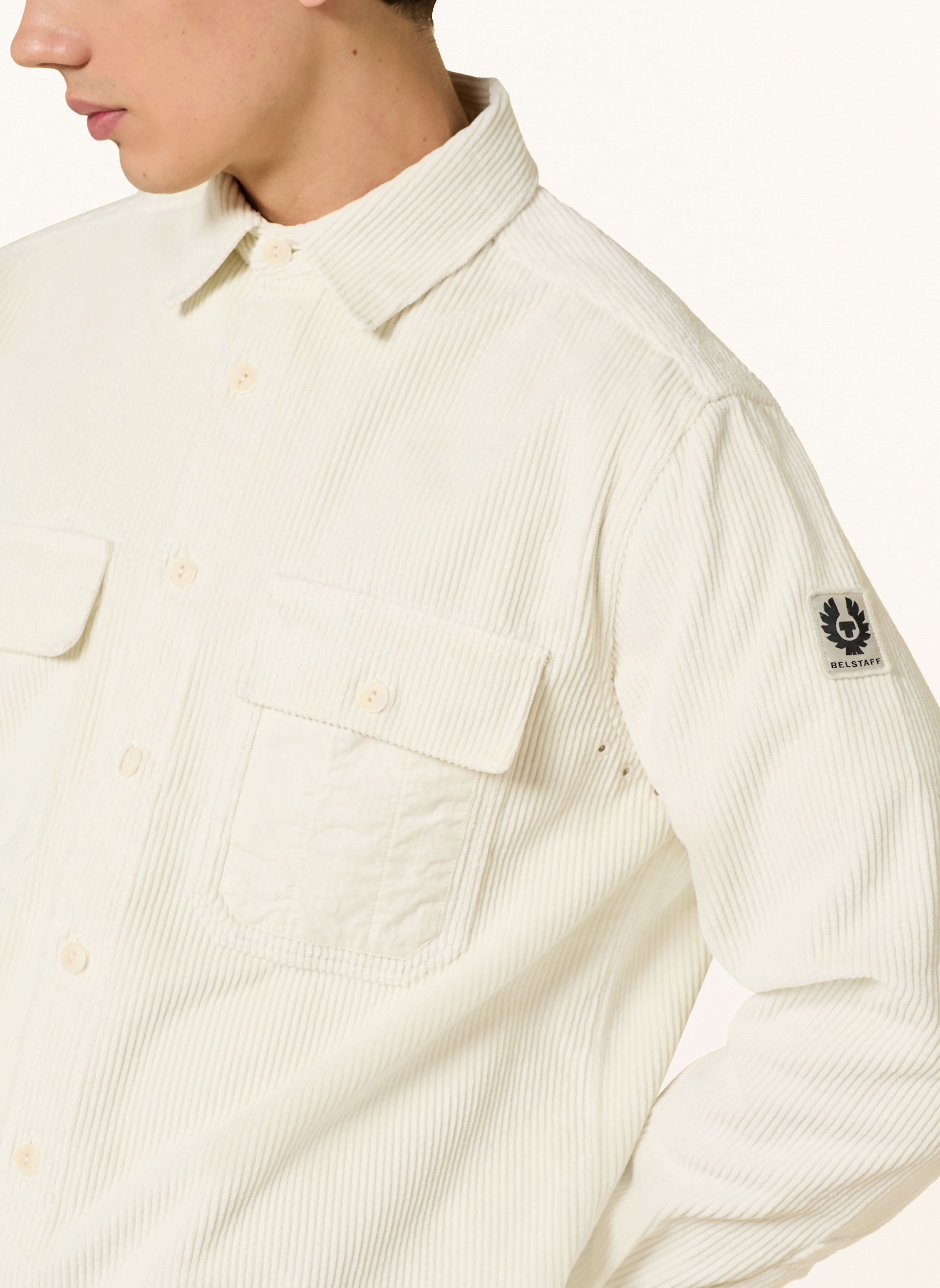 Thumbnail - Belstaff Cord-Overjacket Fallgate Comfort Fit weiss