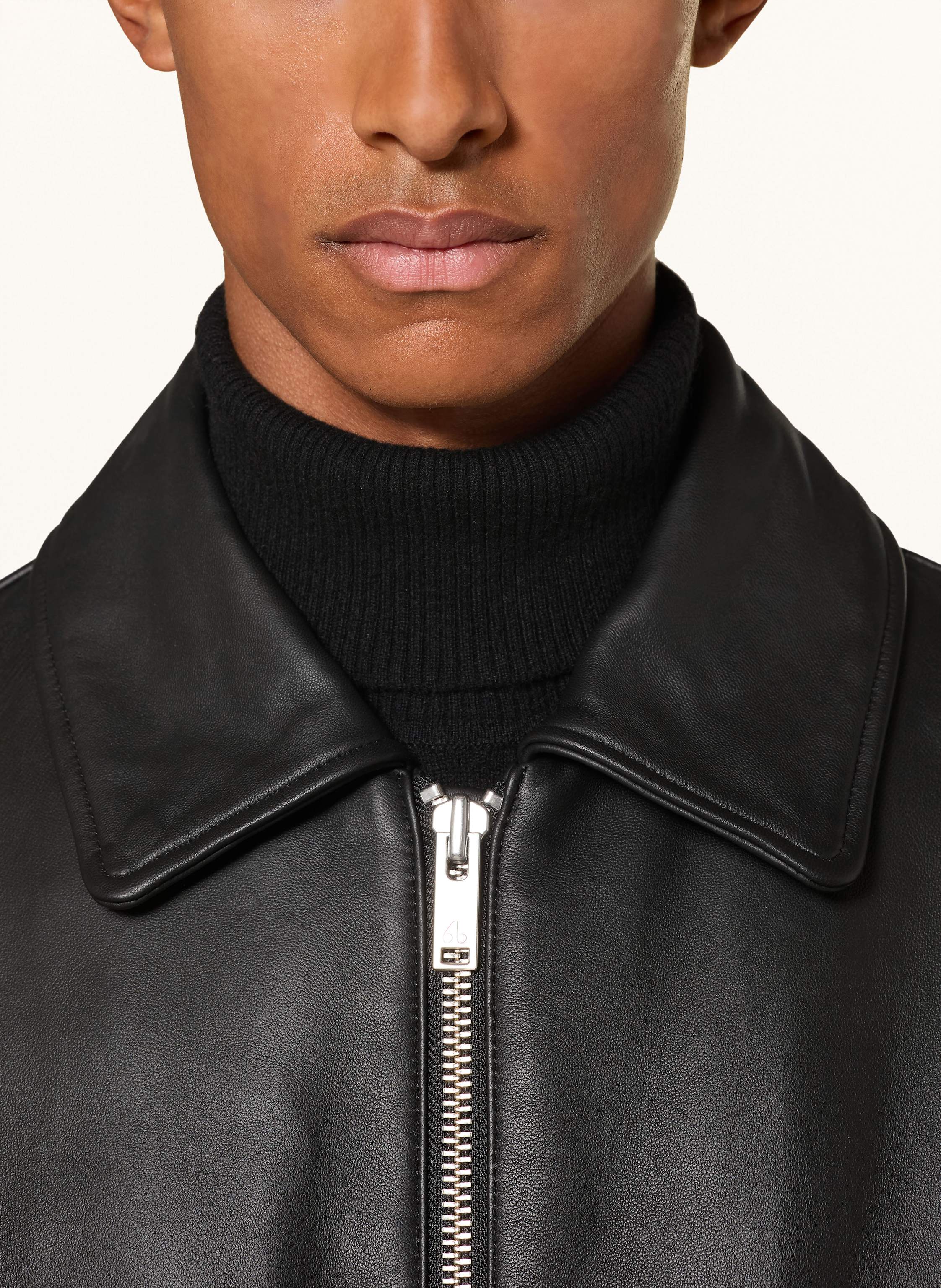 Thumbnail - Moose Knuckles Lederblouson Toba schwarz