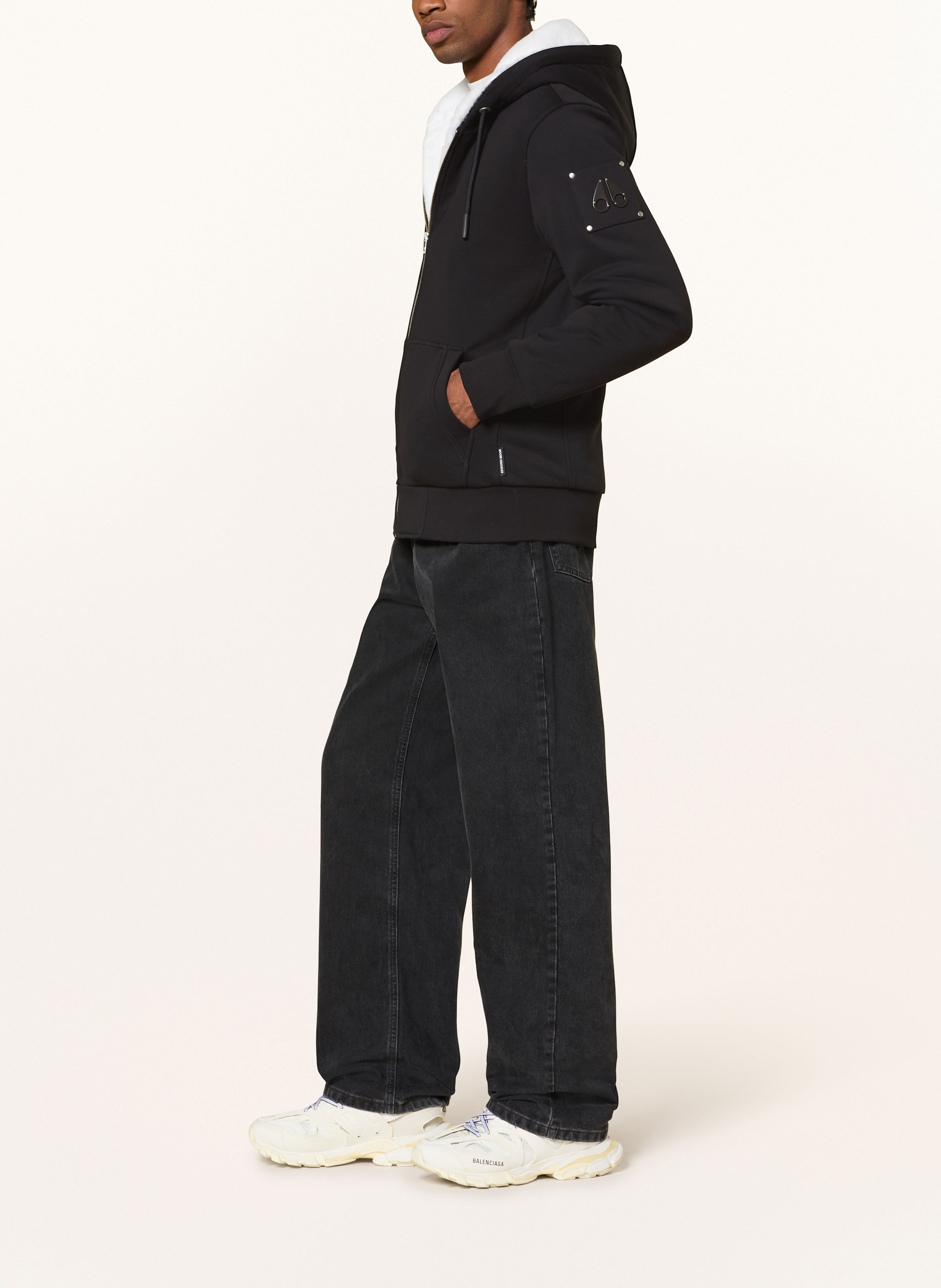 Thumbnail - Moose Knuckles Sweatjacke Bunny schwarz